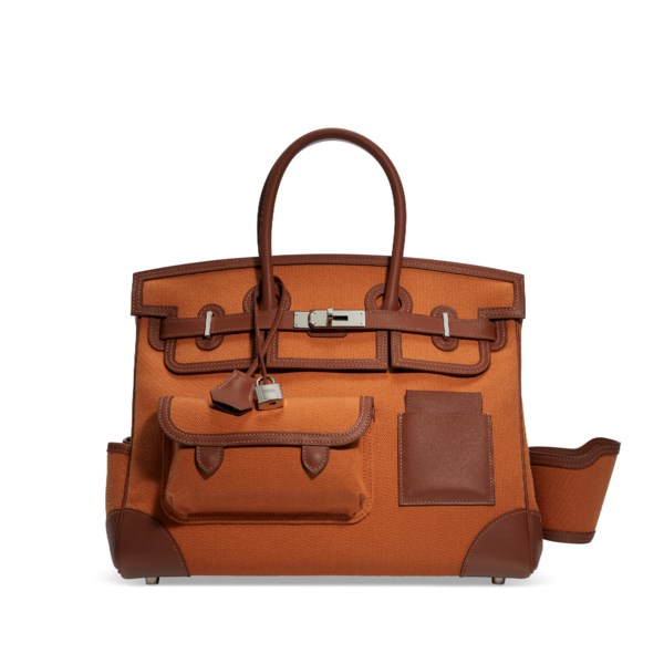 Black and Blue Marine Swift Leather and Canvas Cargo Birkin 35 Palladium  Hardware, 2020, Handbags & Accessories, 2021