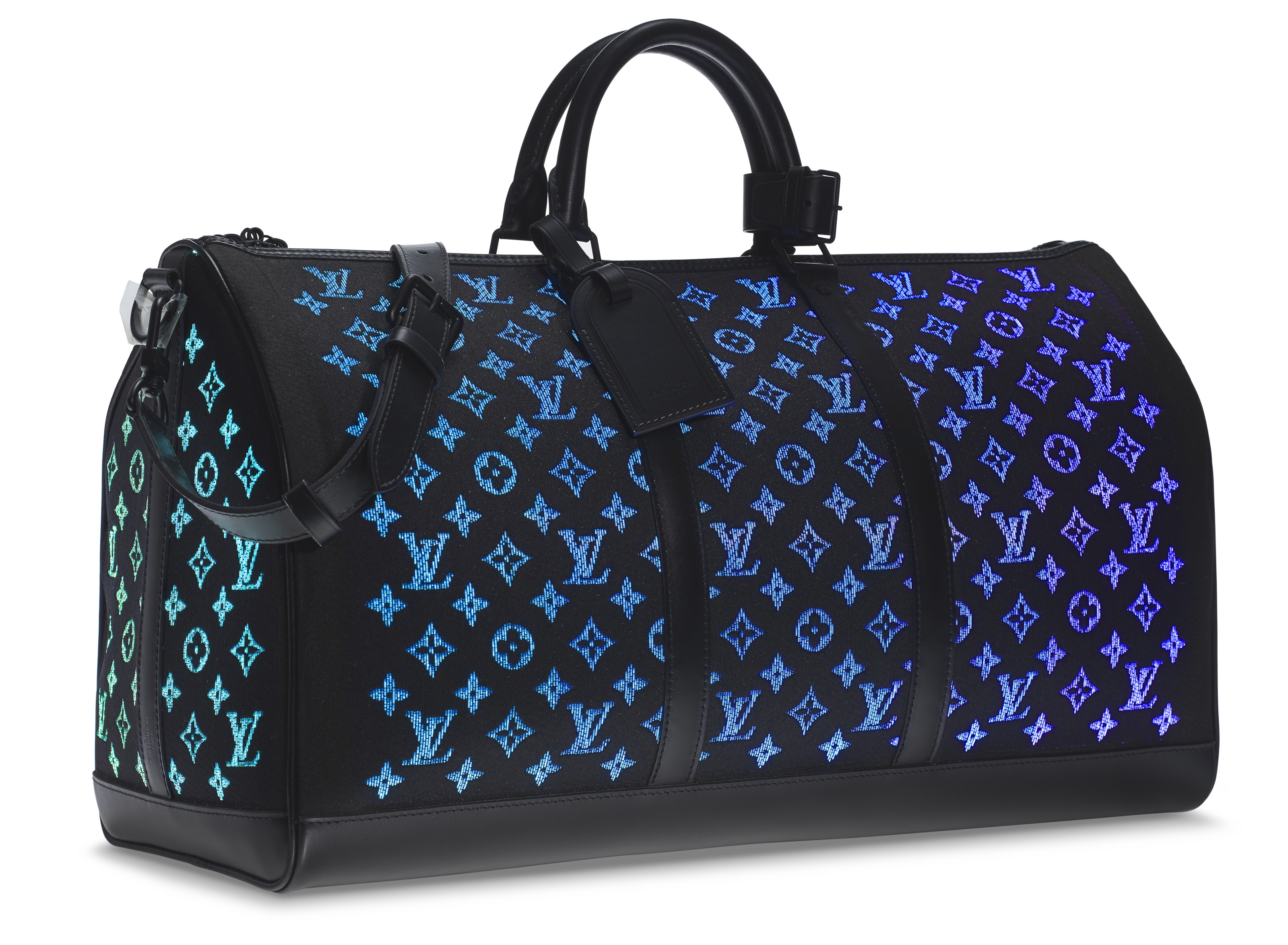 LOUIS VUITTON Jacquard Monogram Light Up Keepall Bandouliere 50