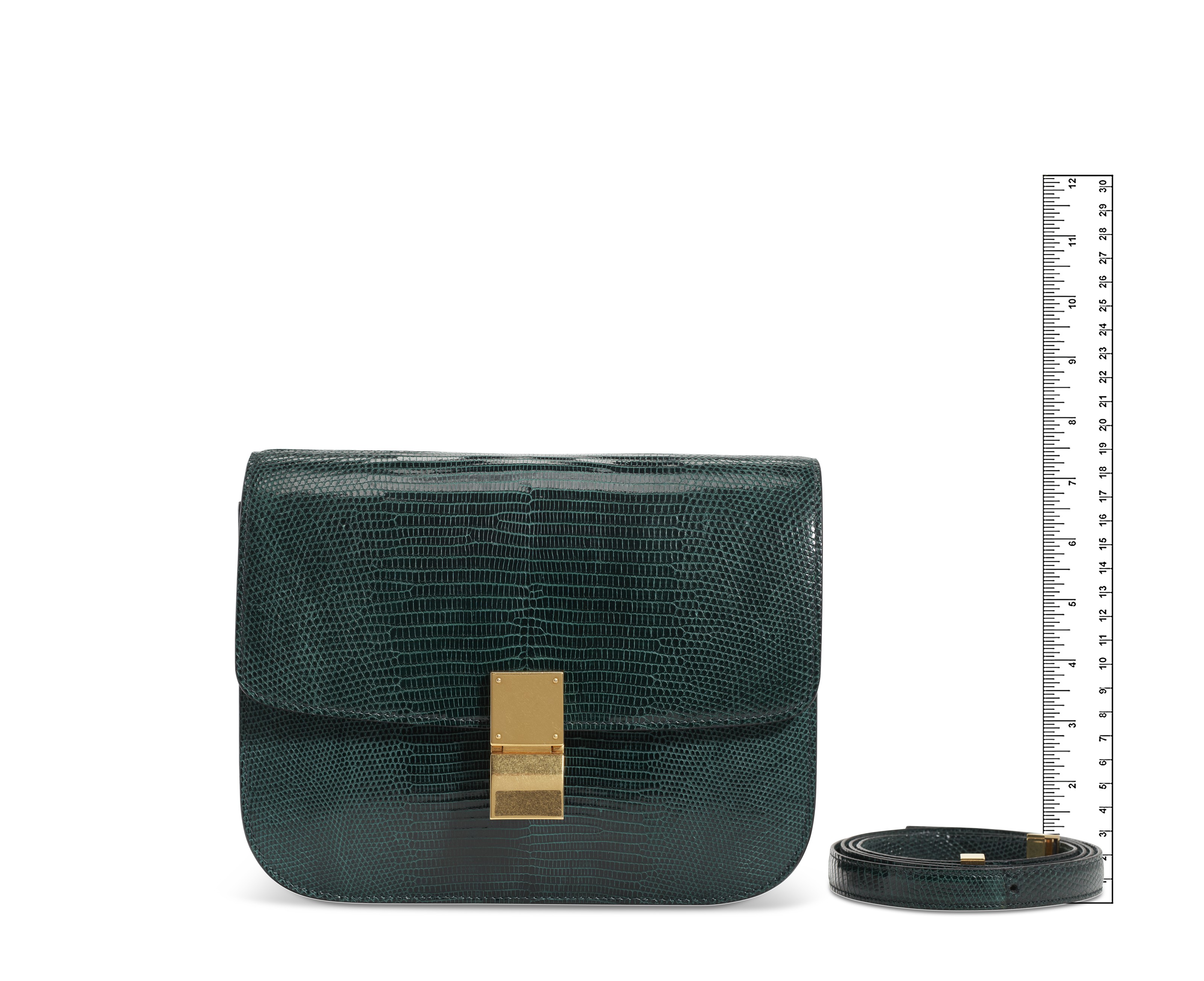 Celine dark deals green bag