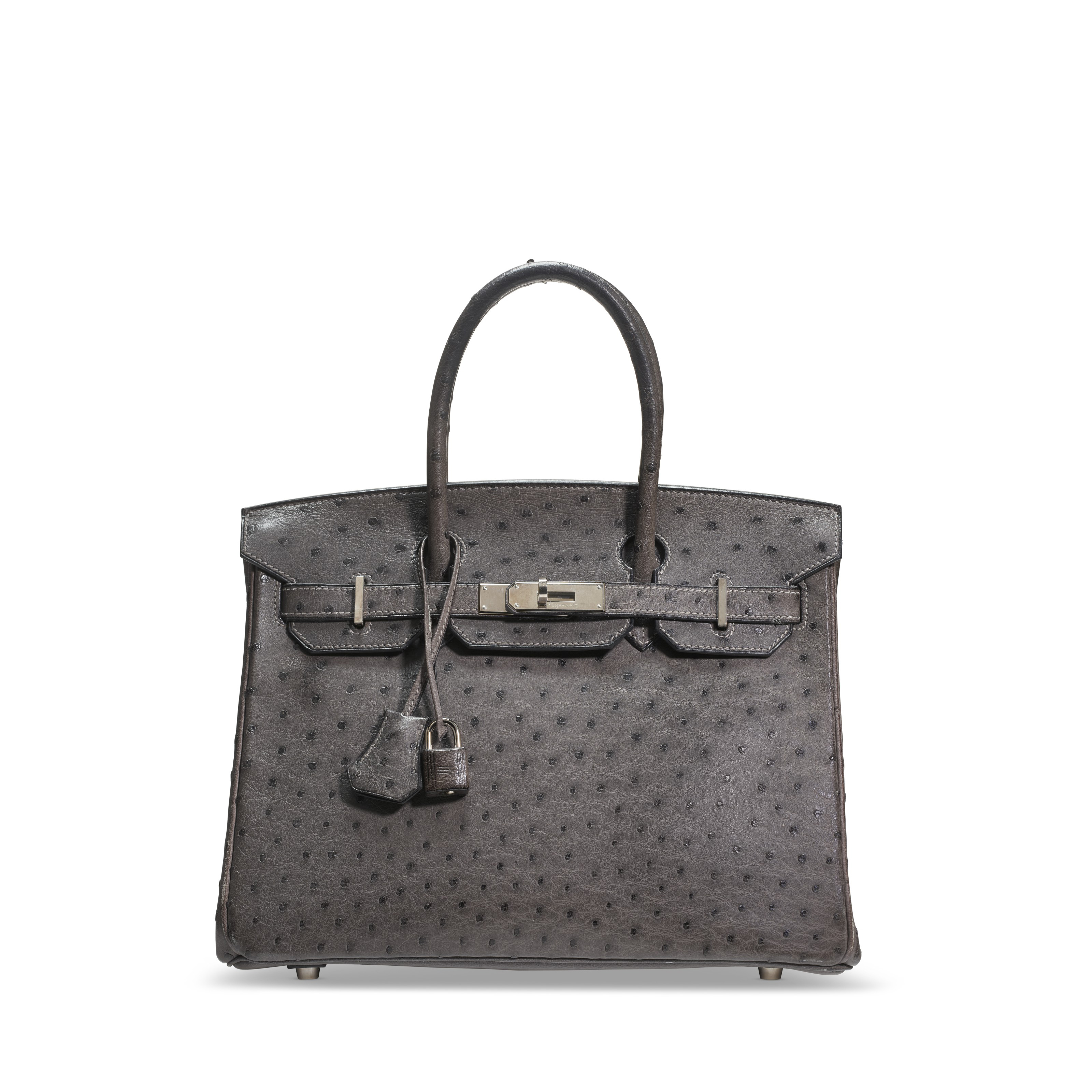 hermes graphite ostrich