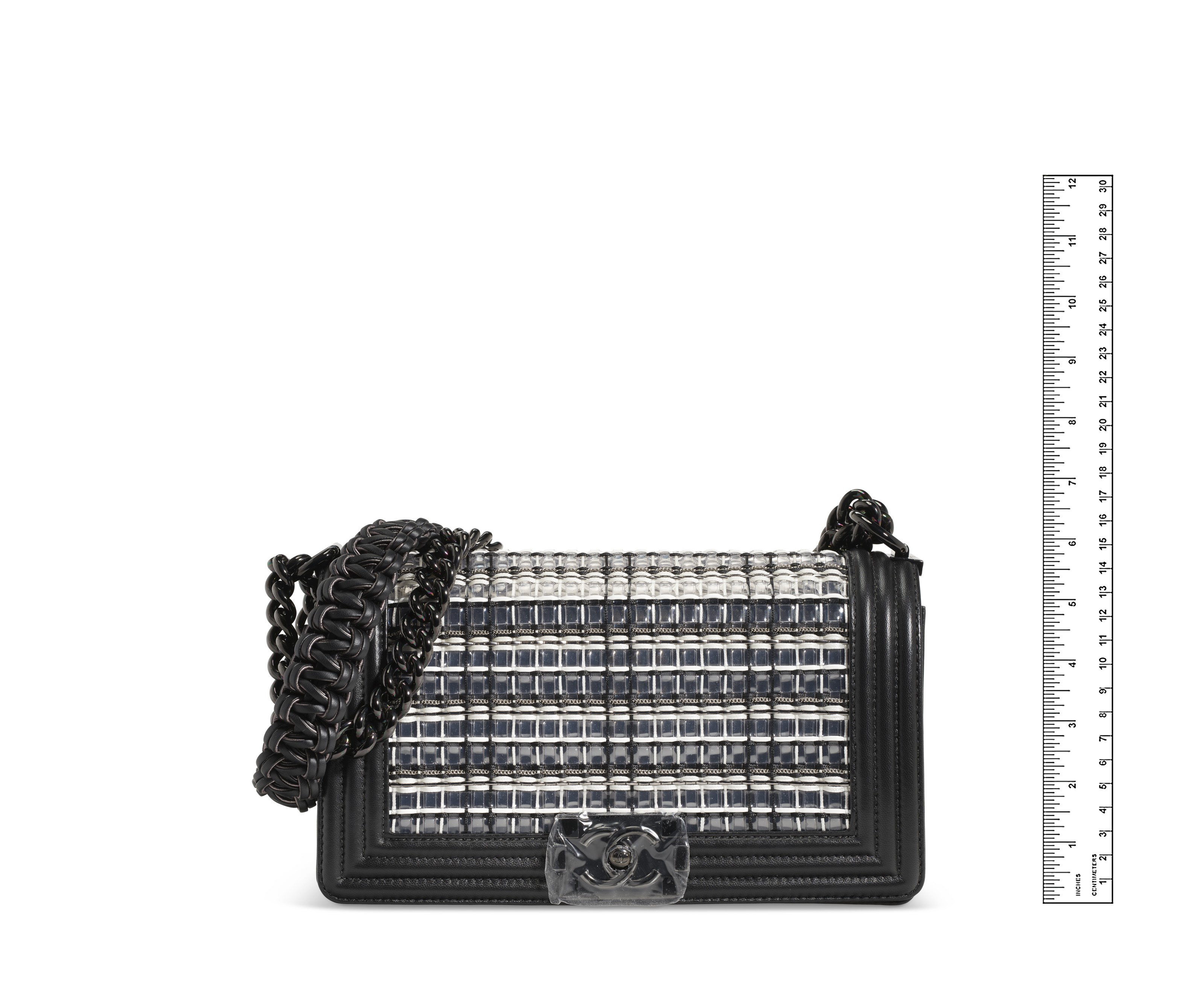 Chanel woven boy 2025 bag