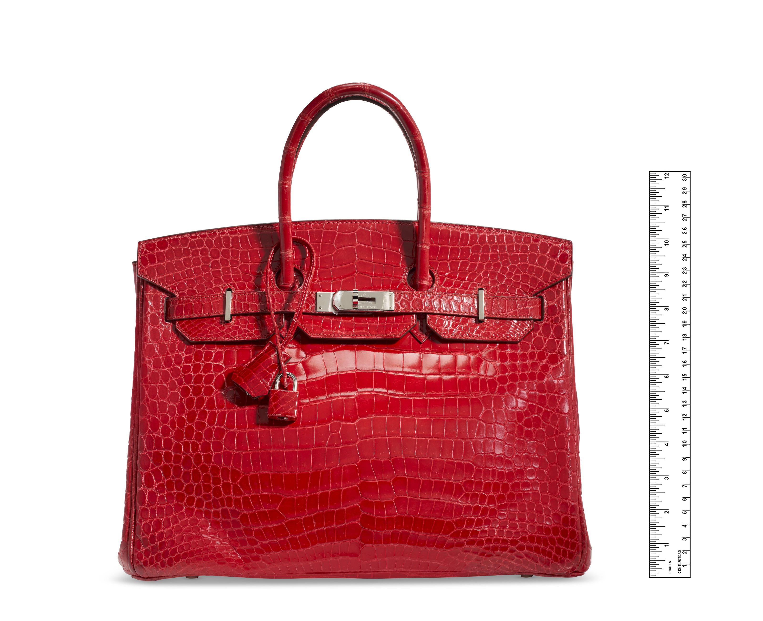A SHINY BRAISE POROSUS CROCODILE BIRKIN