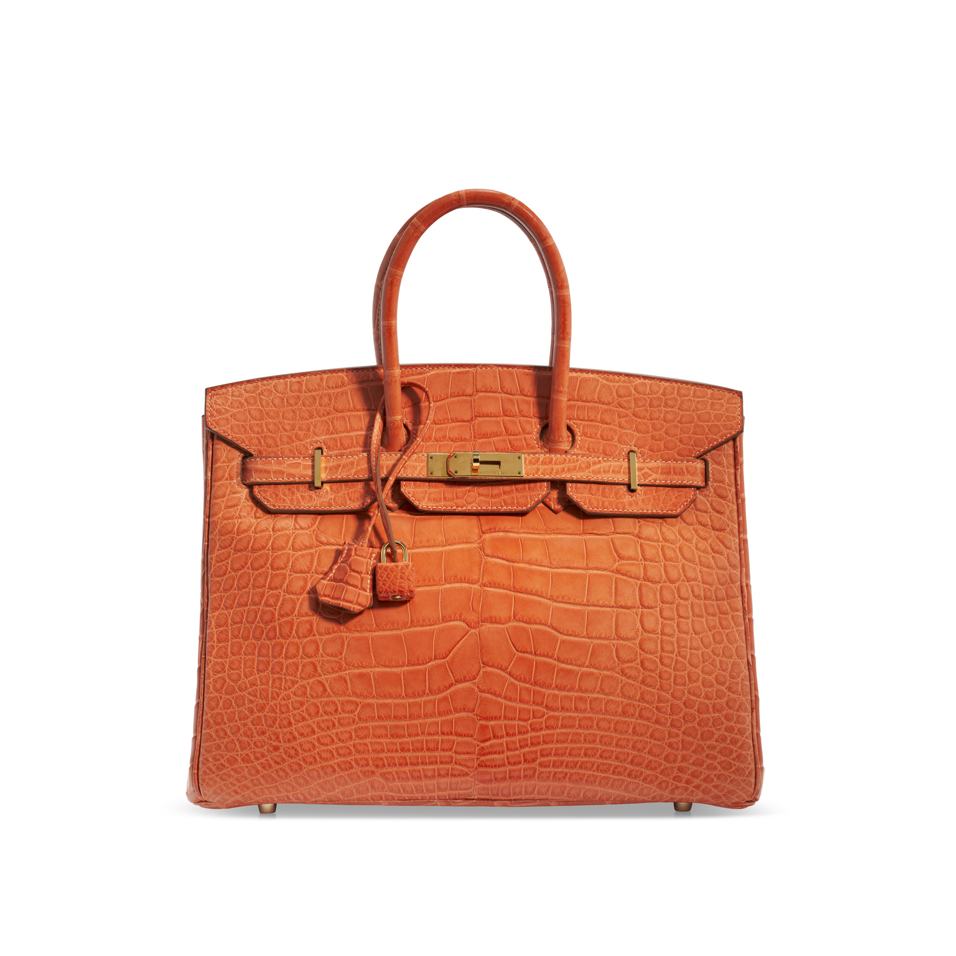 A MATTE SANGUINE ALLIGATOR BIRKIN 35 WITH GOLD HARDWARE, HERMÈS, 2011