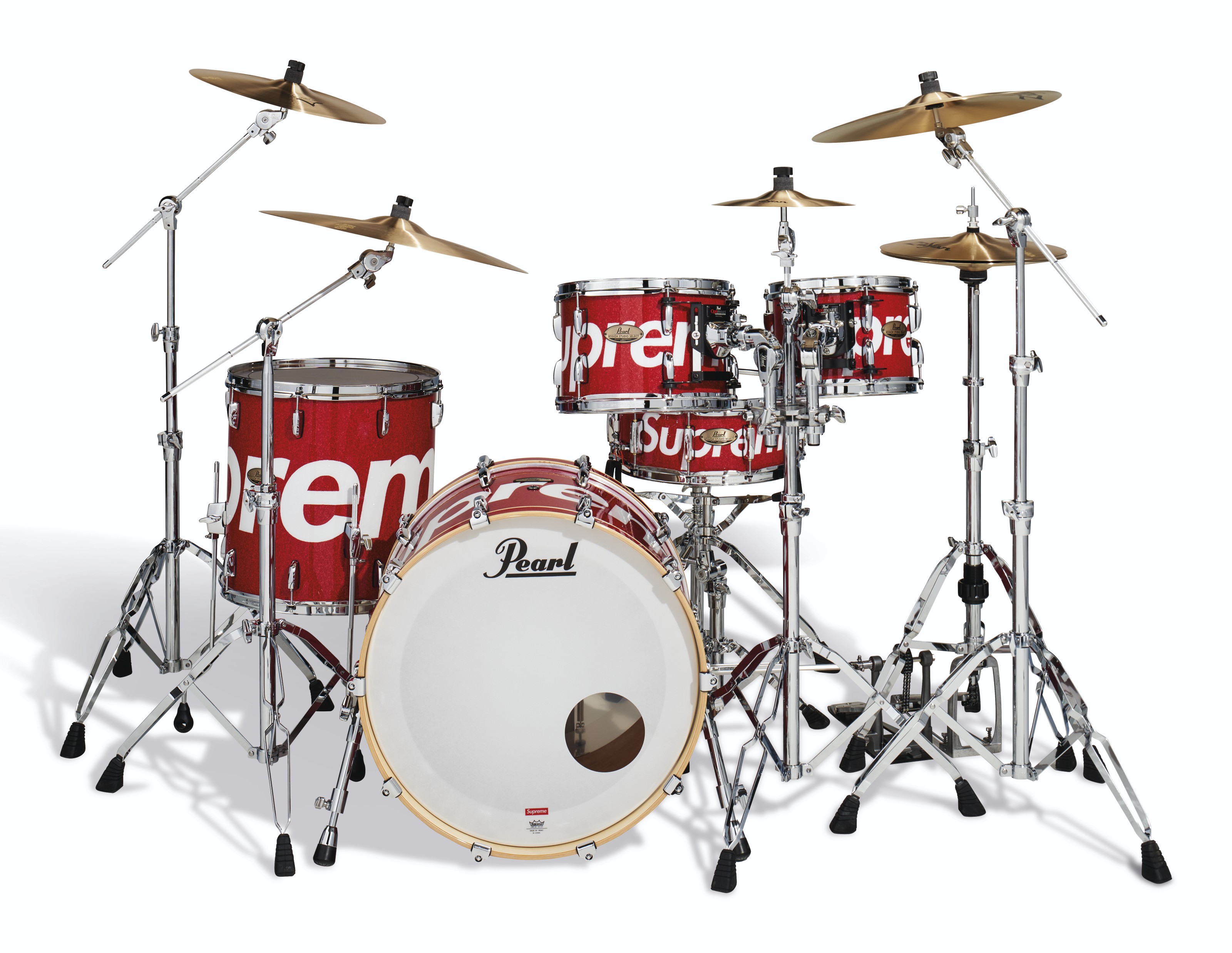 A STUDIO SELECT FIVE-DRUM SET, PEARL X SUPREME, 2019 | Christie