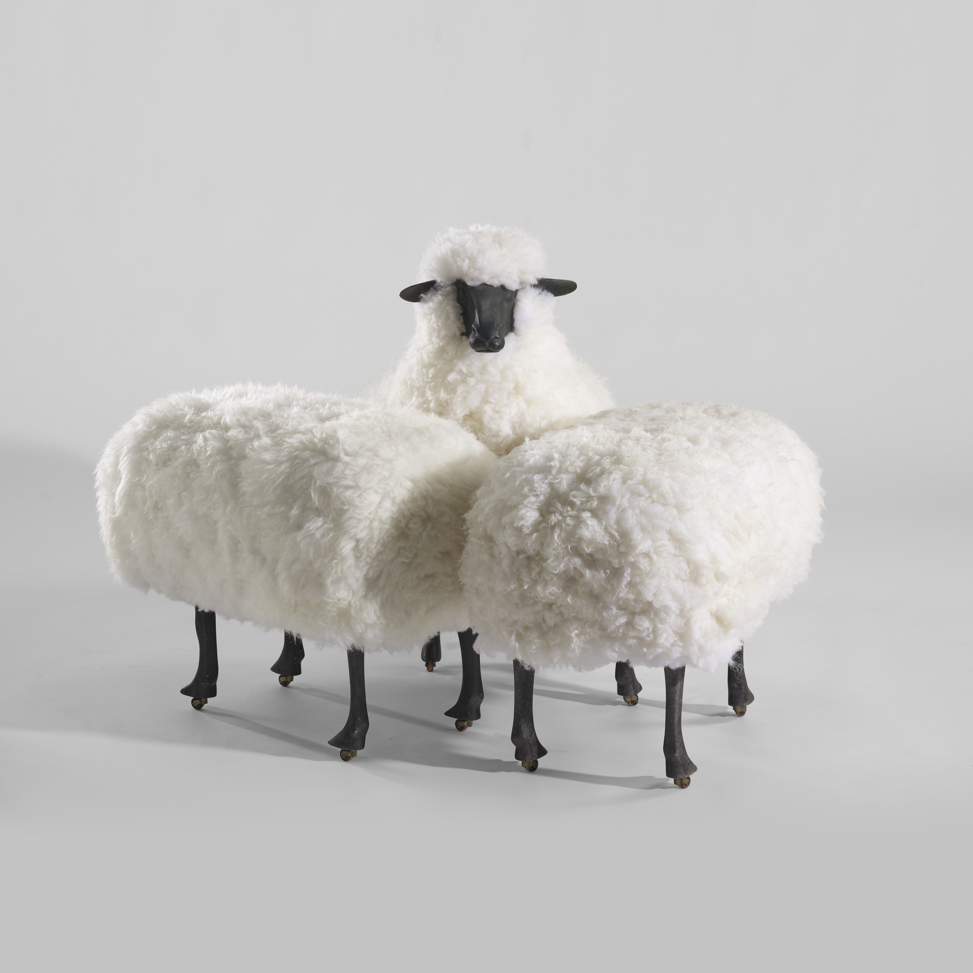 FRANÇOIS-XAVIER LALANNE (1927-2008), 'Moutons de Laine', Sheep and