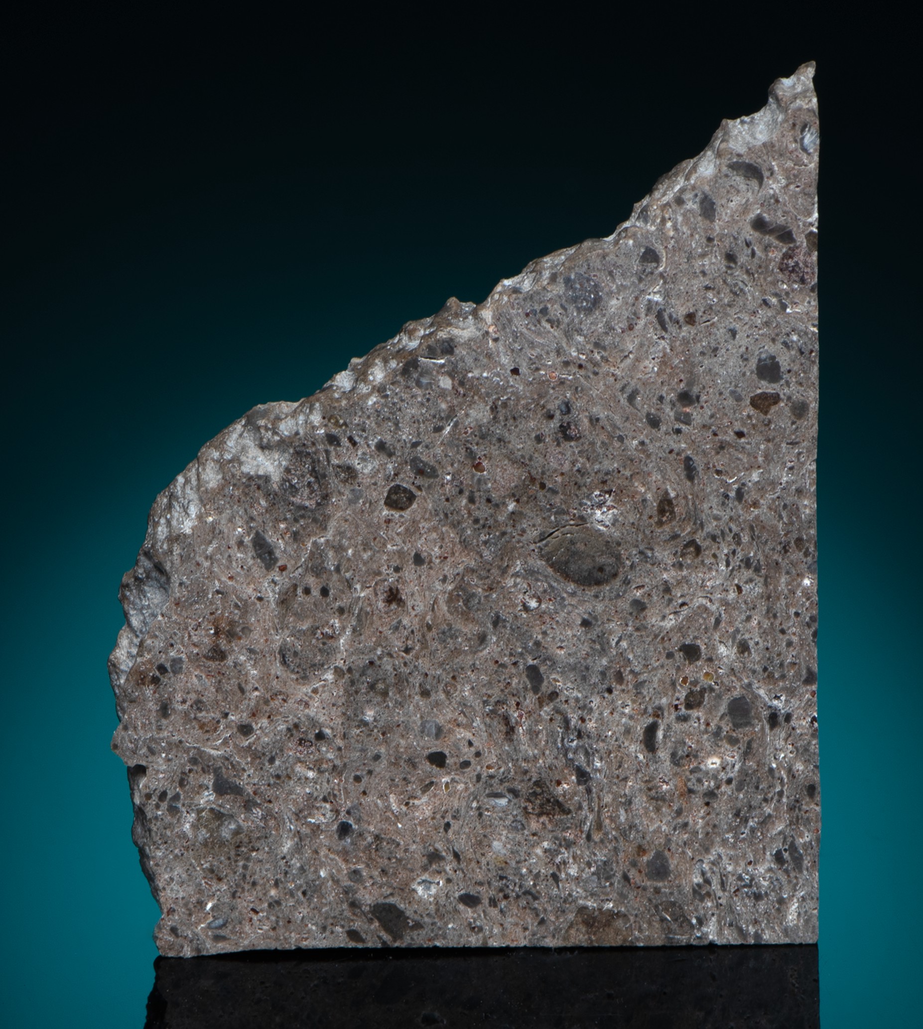 FROM THE SECOND LARGEST MOON ROCK — PARTIAL SLICE OF