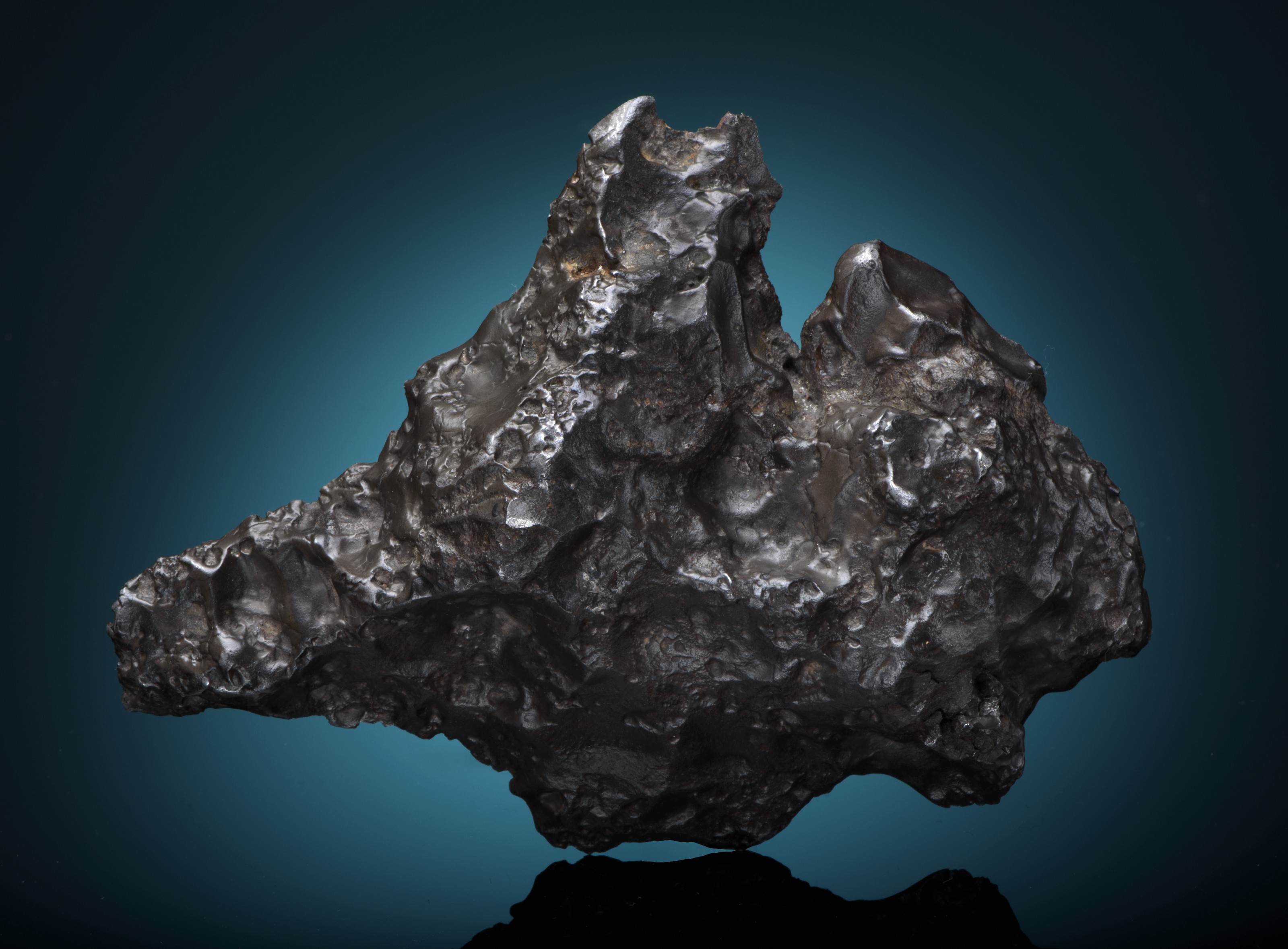 END PIECE OF THE SILICATED IRON METEORITE NWA 5549, Iron