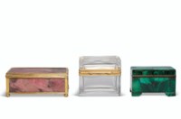 A GROUP OF THREE TABLE BOXES