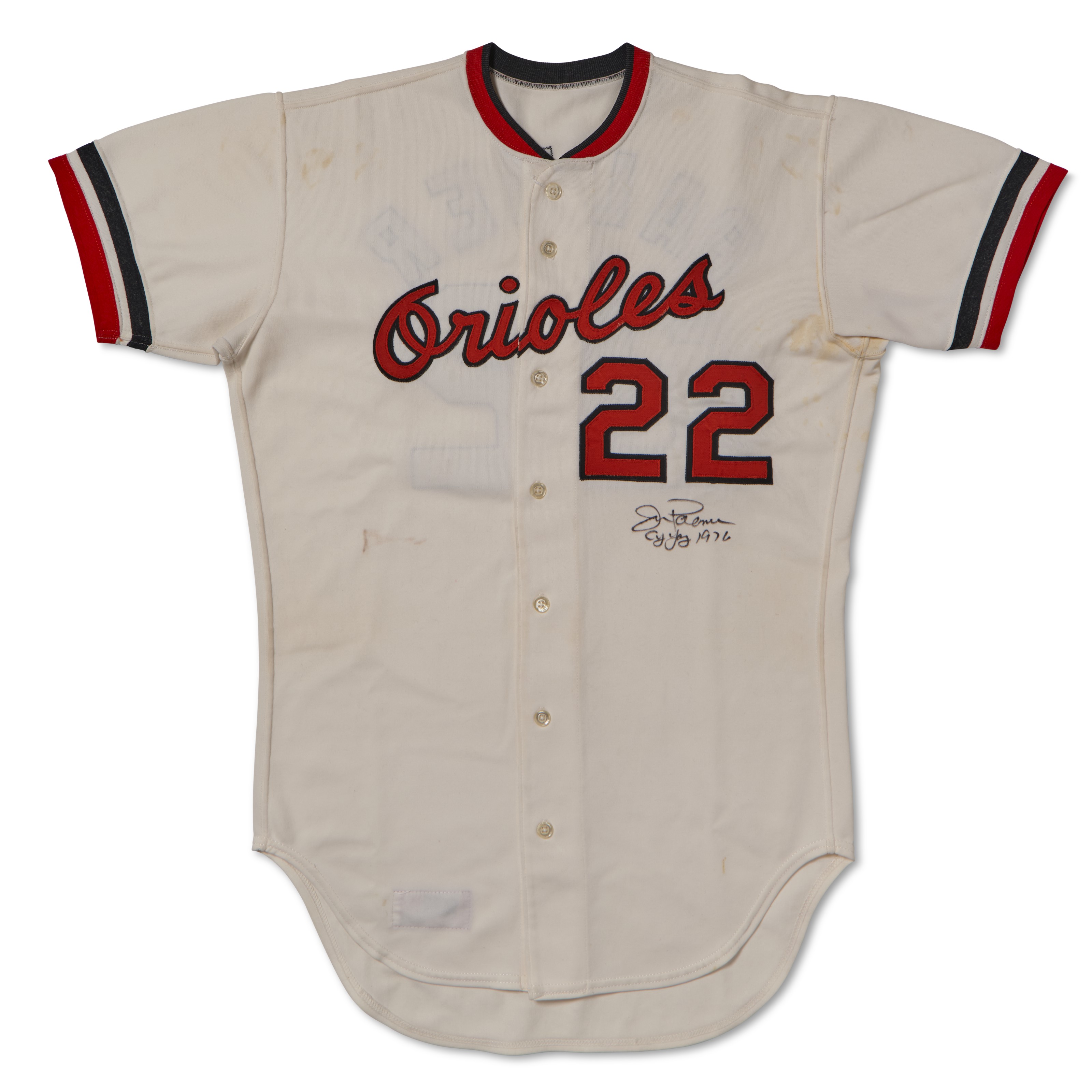 1980 Earl Weaver Baltimore Orioles Professional Model Alternate Jersey with  Custom Cigarette Pocket (MEARS A10)