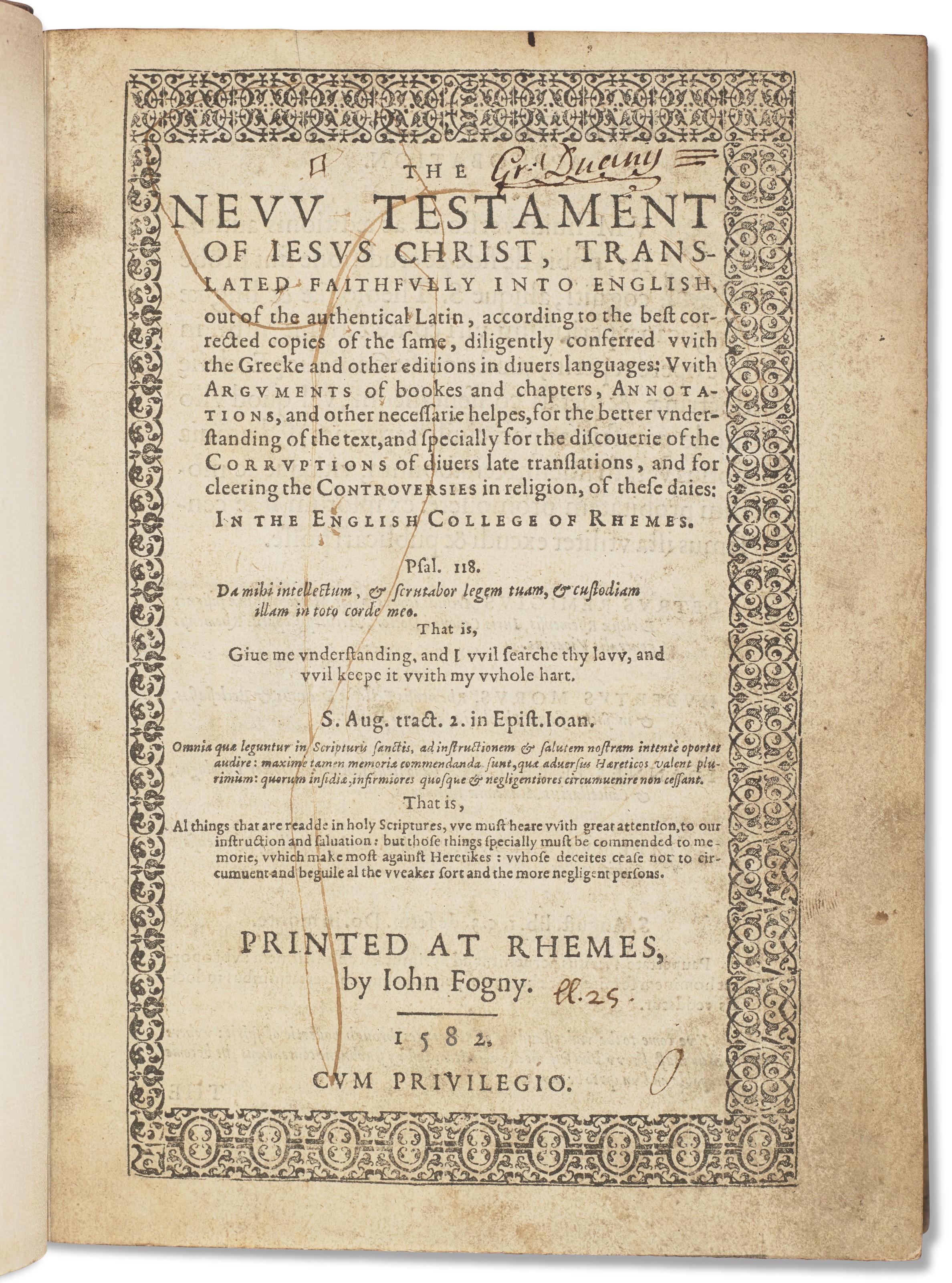 First complete Spanish Bible, Basel, 1569 | Christie's