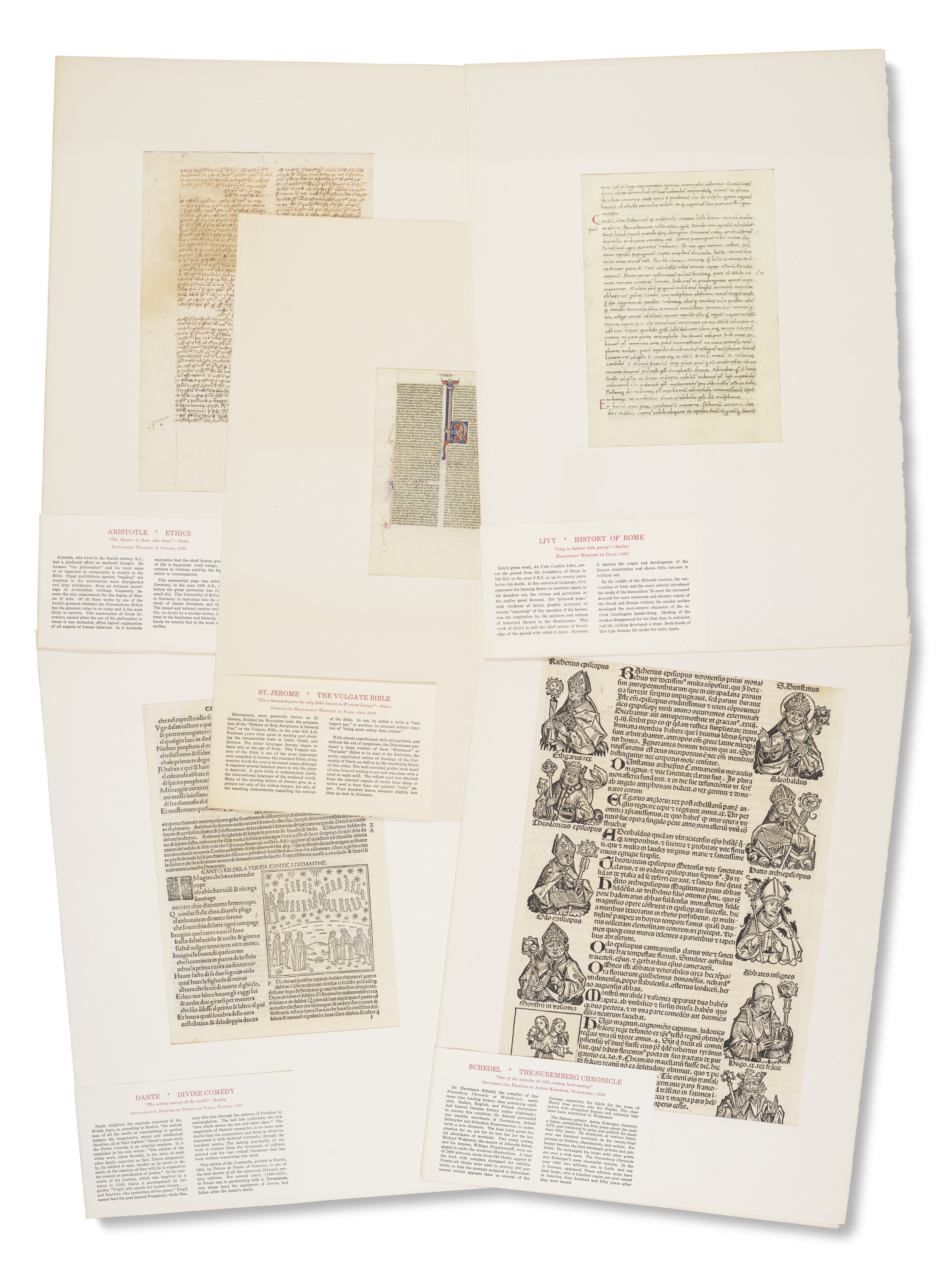 Original Leaves from Famous Books, Eight Centuries, Otto F. Ege ...