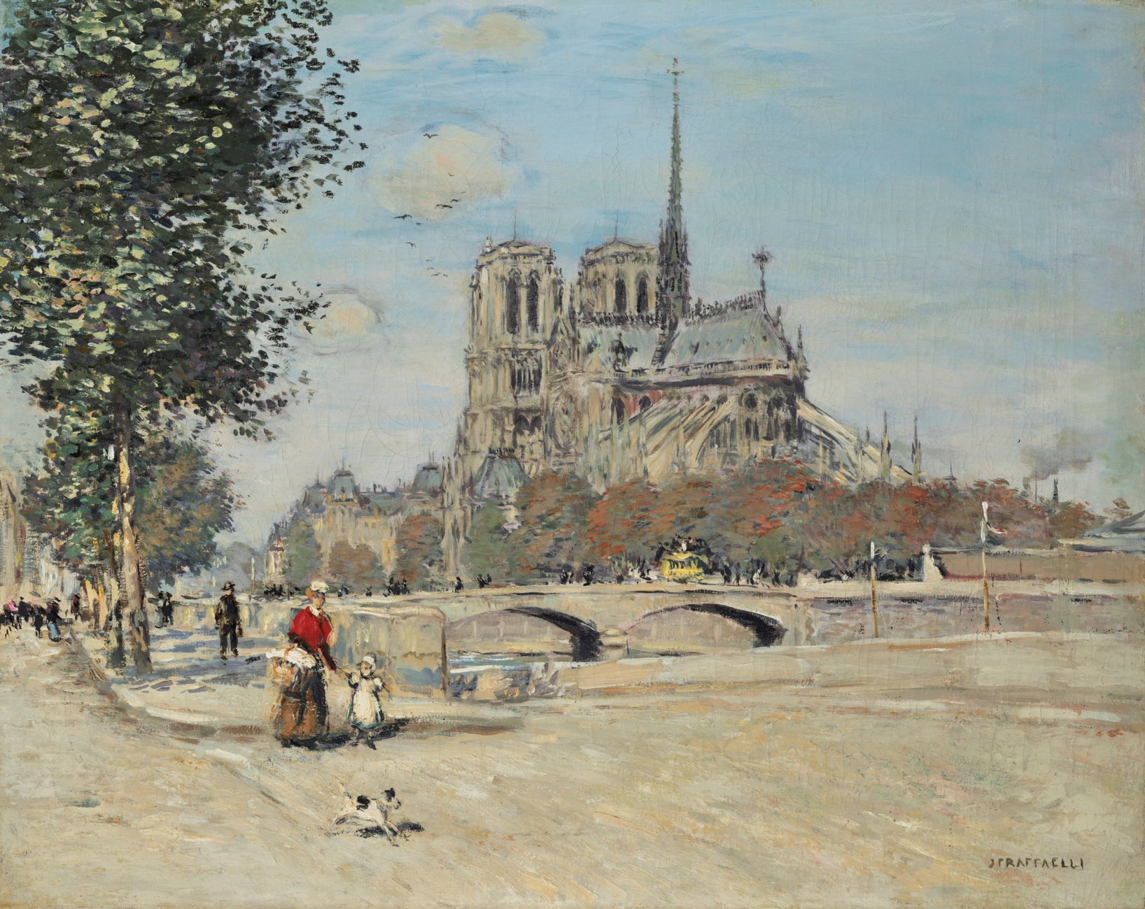 JEAN-FRANÇOIS RAFFAËLLI (French,1850-1924), Notre-Dame de Paris et le ...