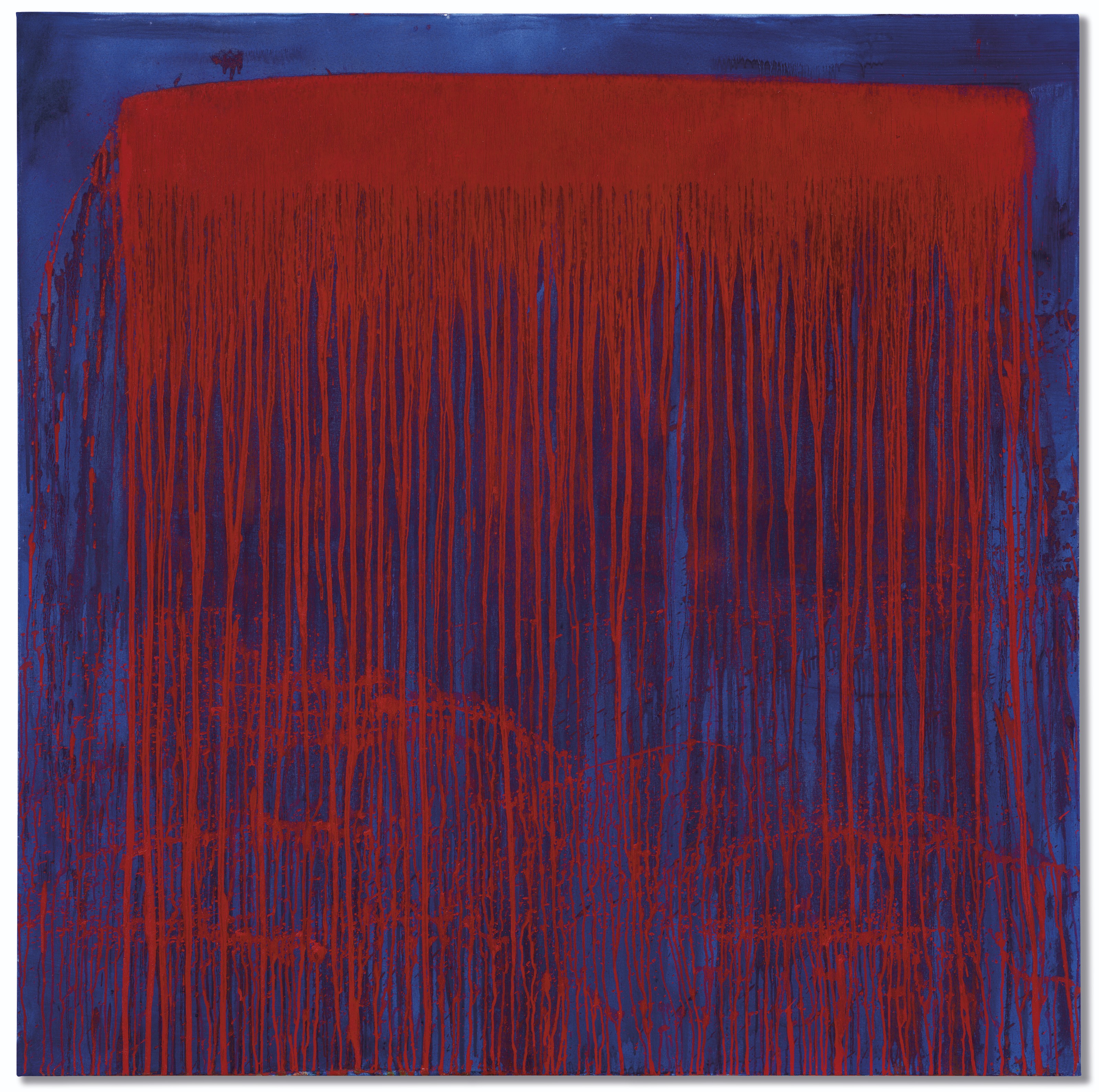 20001 pat steir red and blue berlin waterfall