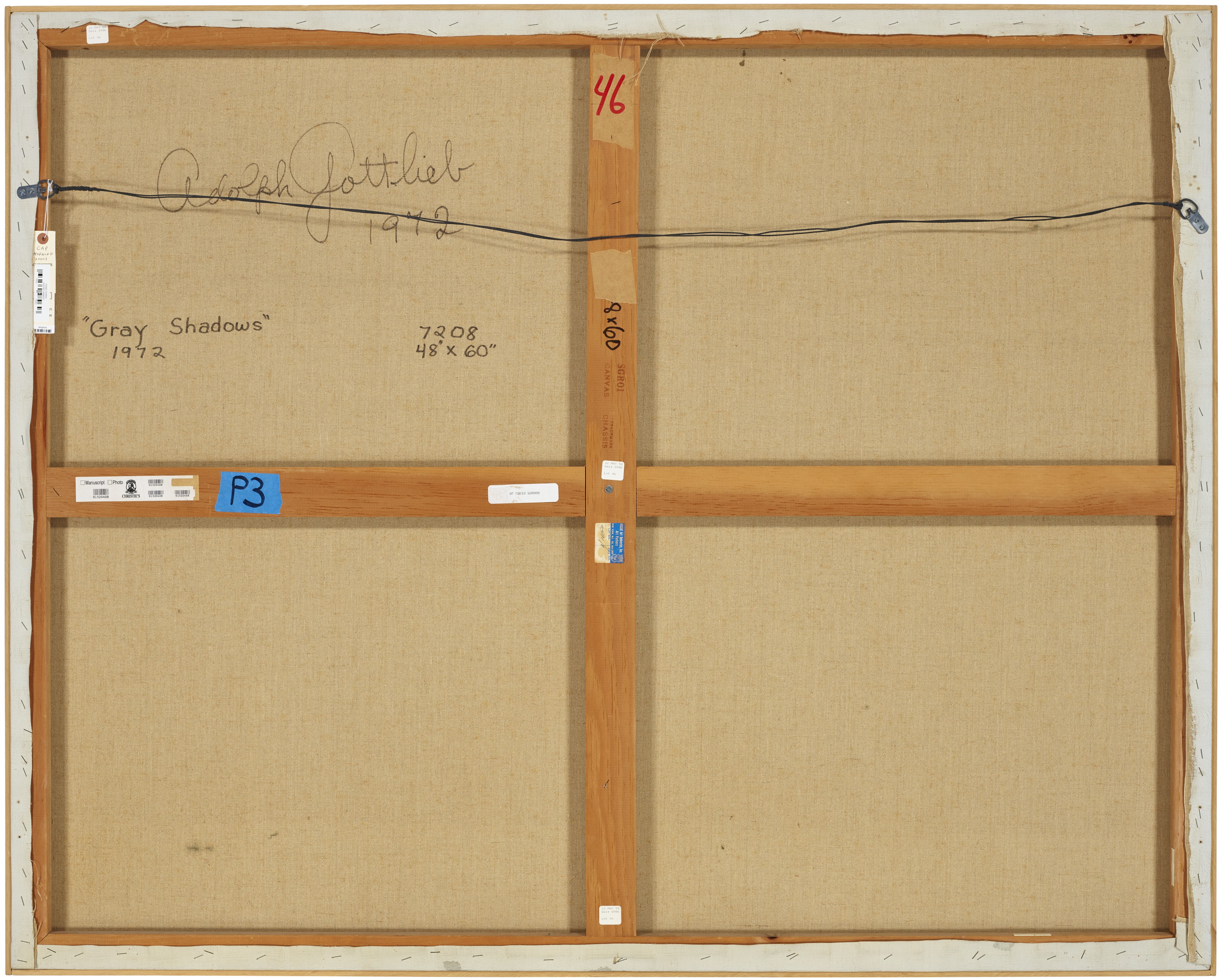 ADOLPH GOTTLIEB (1903-1974), Gray Shadows | Christie's