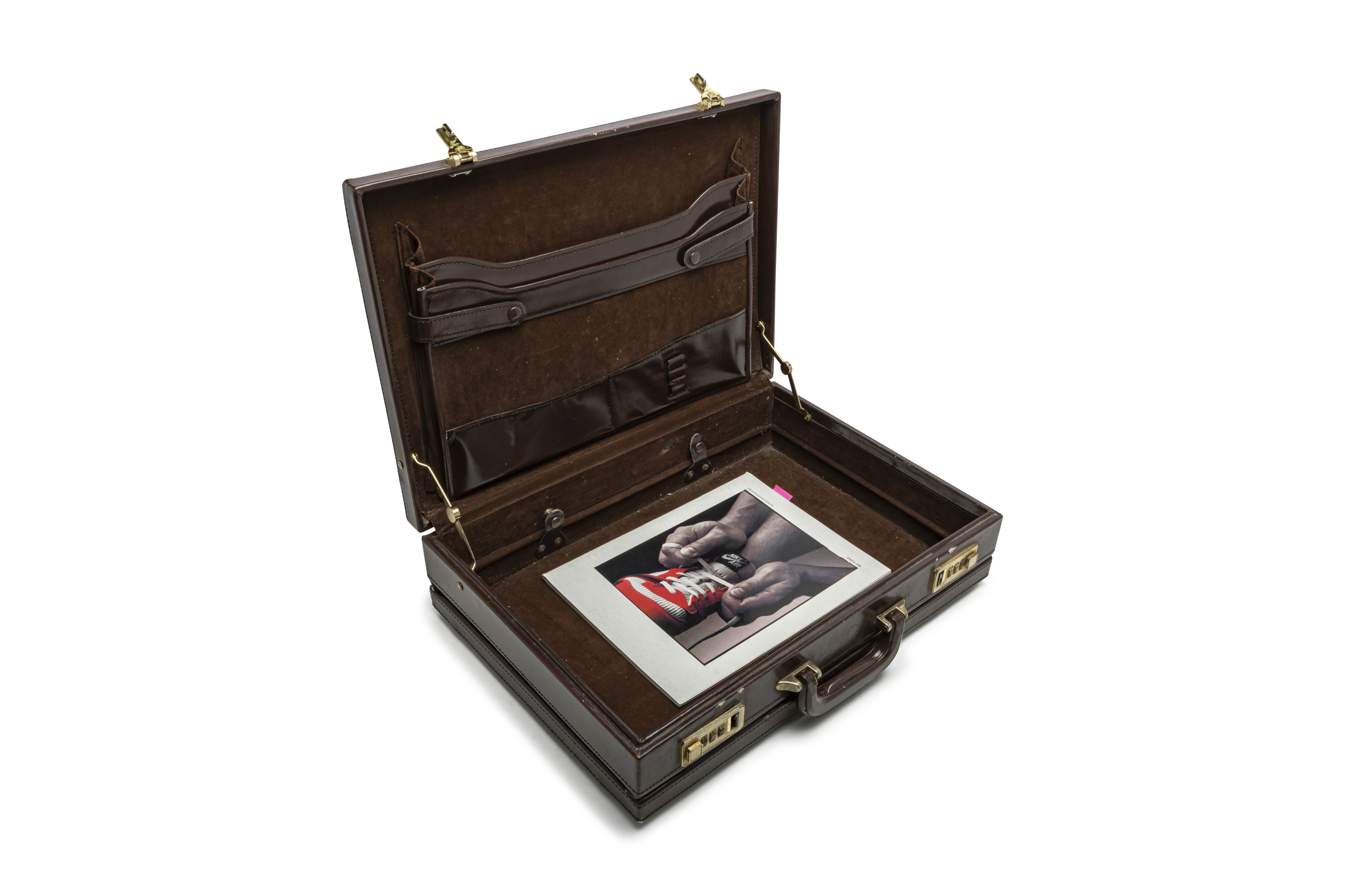 Air Jordan 1 High Black Red Salesman Sample Briefcase Nike 1984 Christie s