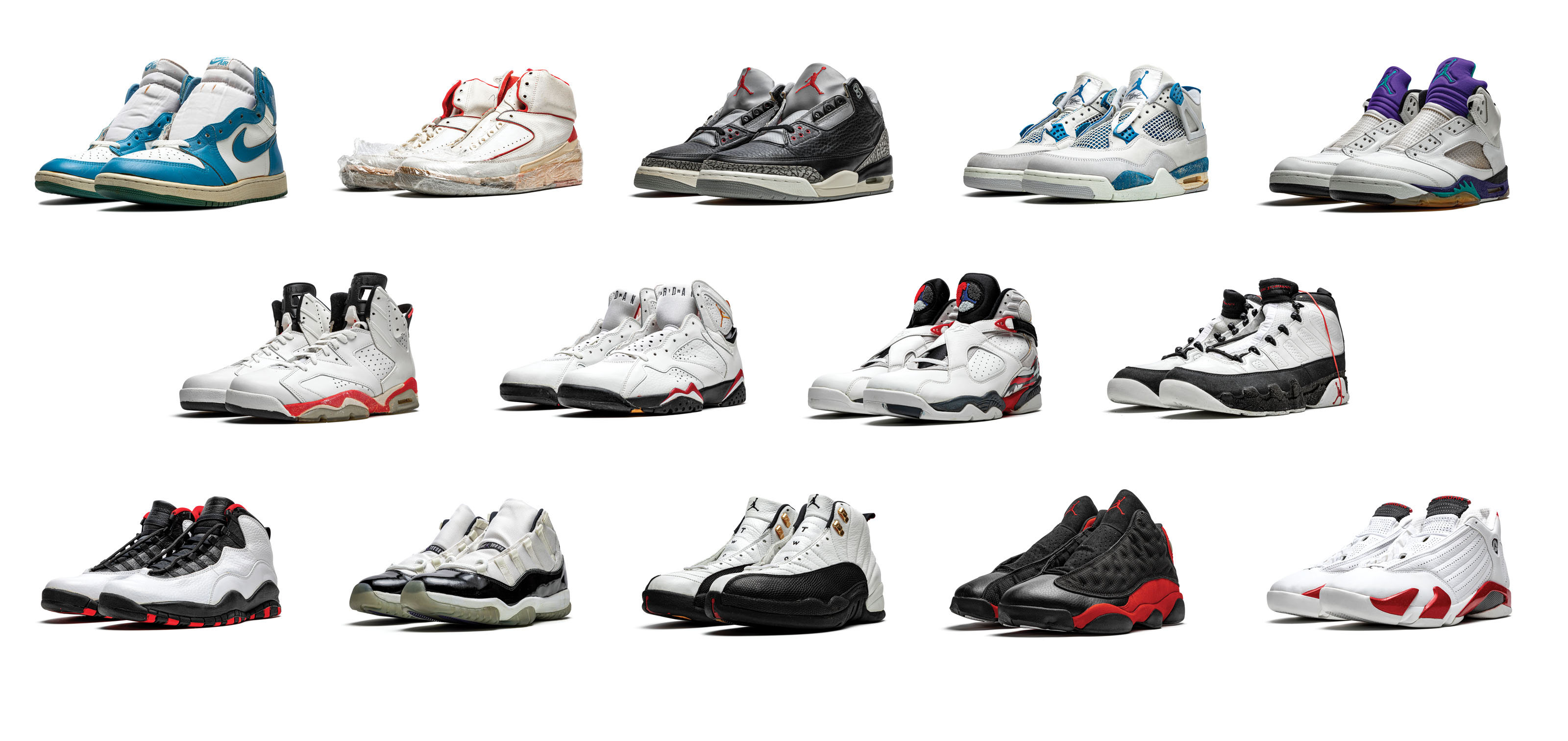 air jordans 1 through 15