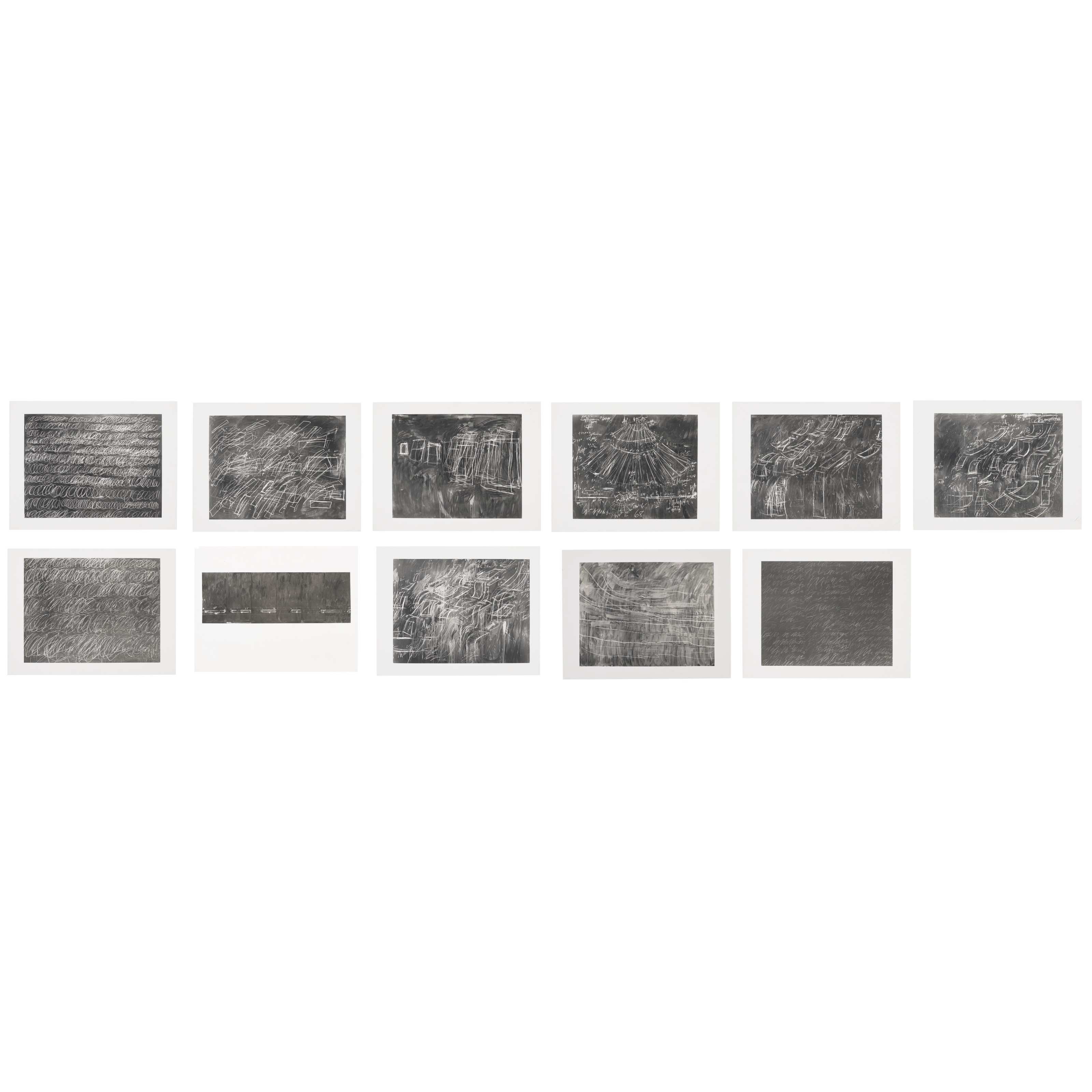 CY TWOMBLY (1928-2011), 11 Grey Paintings: Series I | Christie's