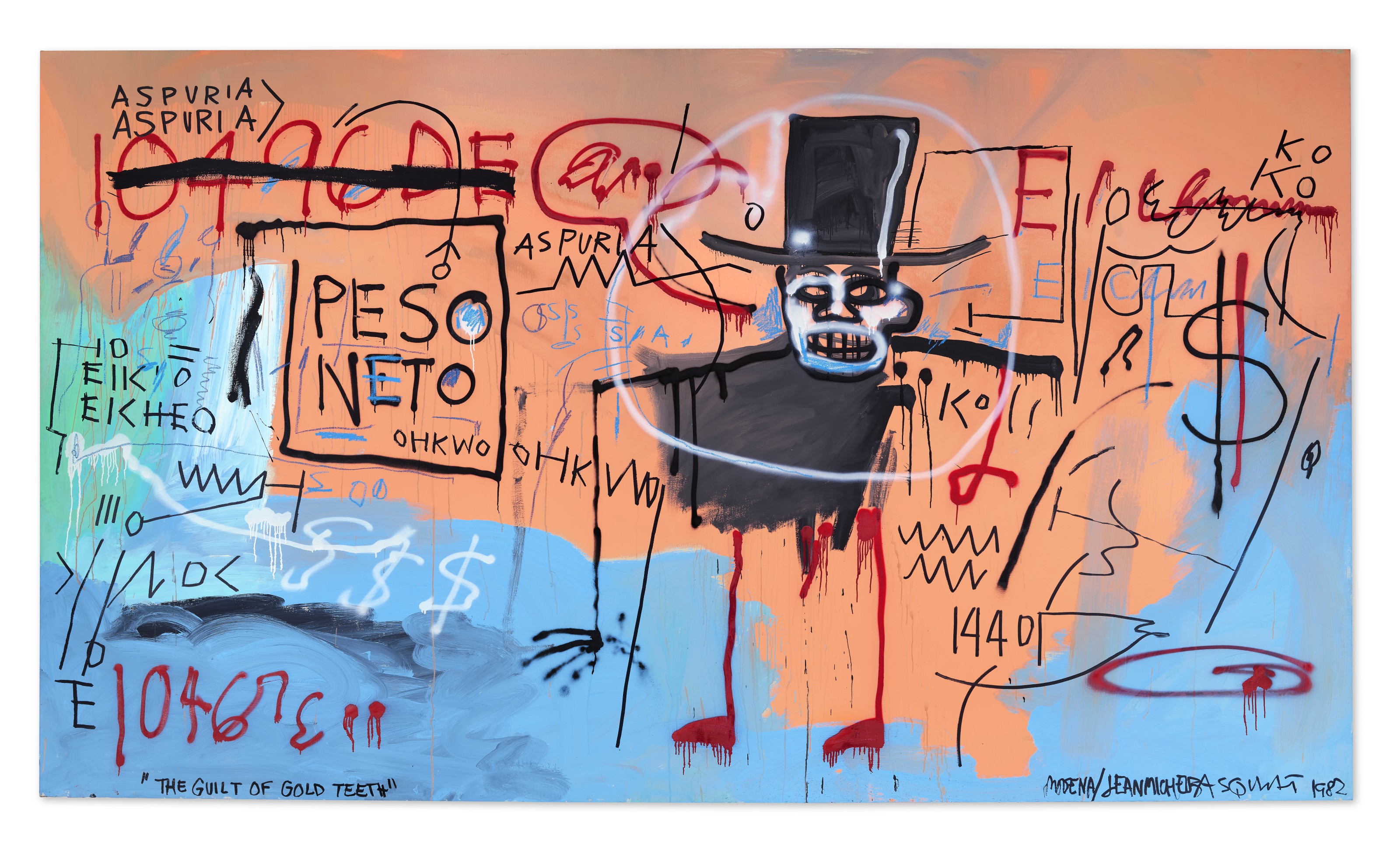 JEAN-MICHEL BASQUIAT (1960-1988), The Guilt of Gold Teeth | Christie's