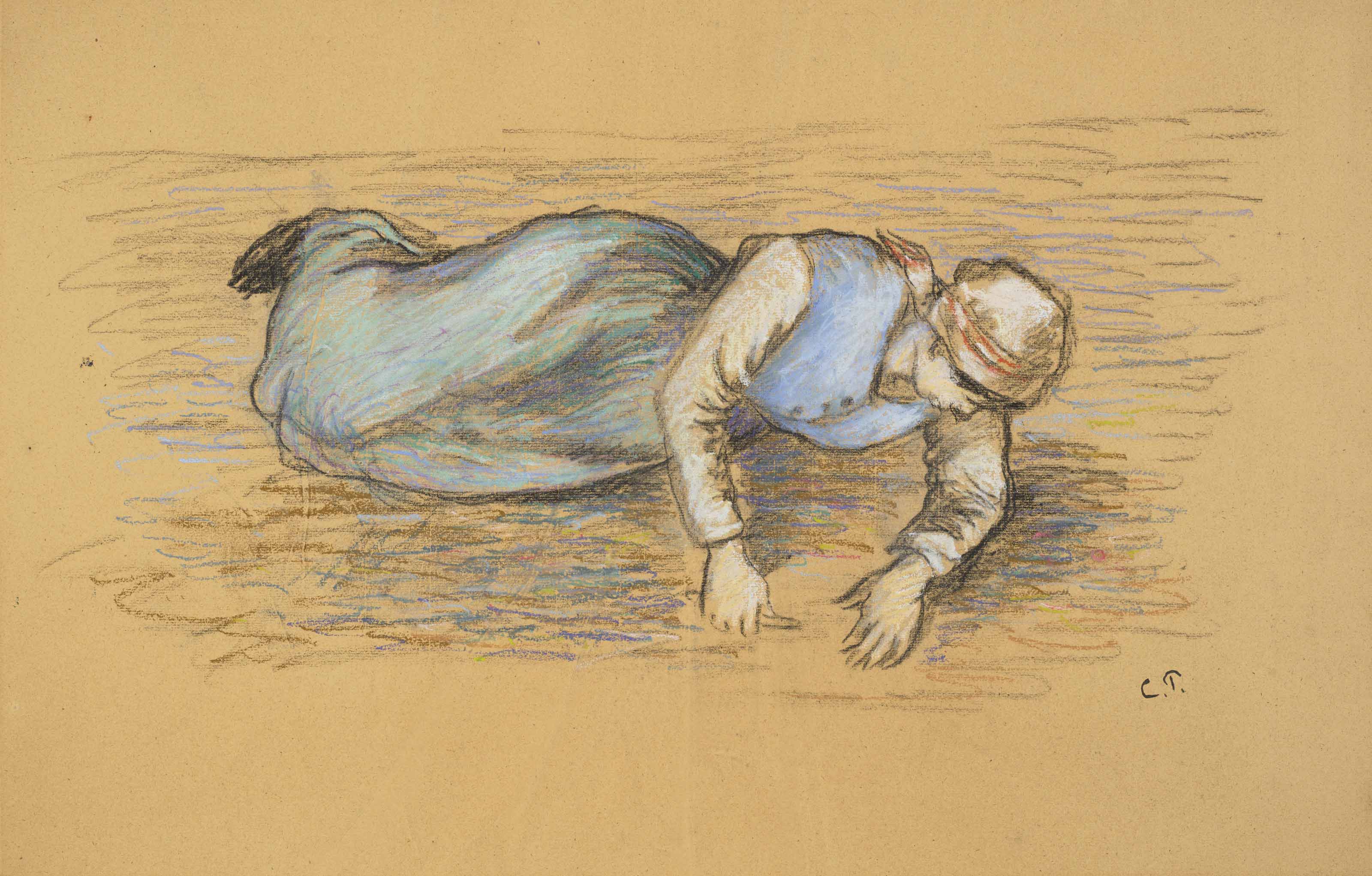 Etude pour "Les Sarcleuses, Pontoise"