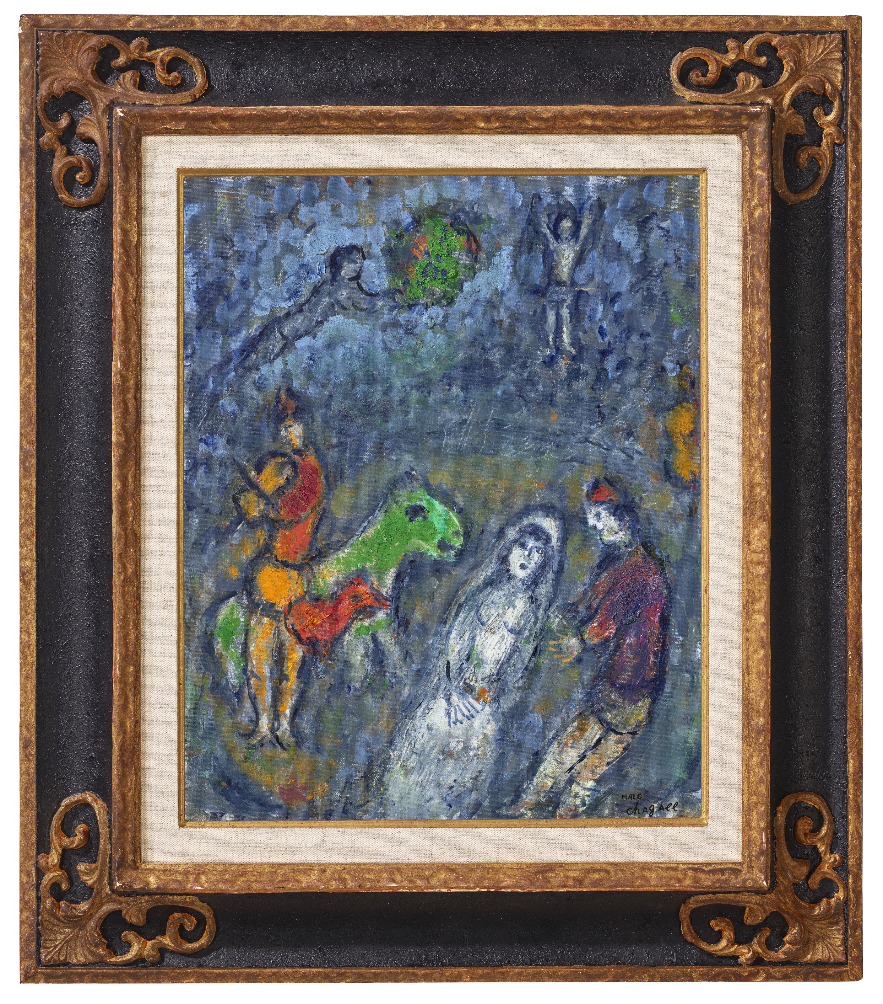 Marc Chagall、La Barque、海外版超希少レゾネ、新品額装付 Chagall、La Marc Barque、海外版超希少レゾネ、新品額装付