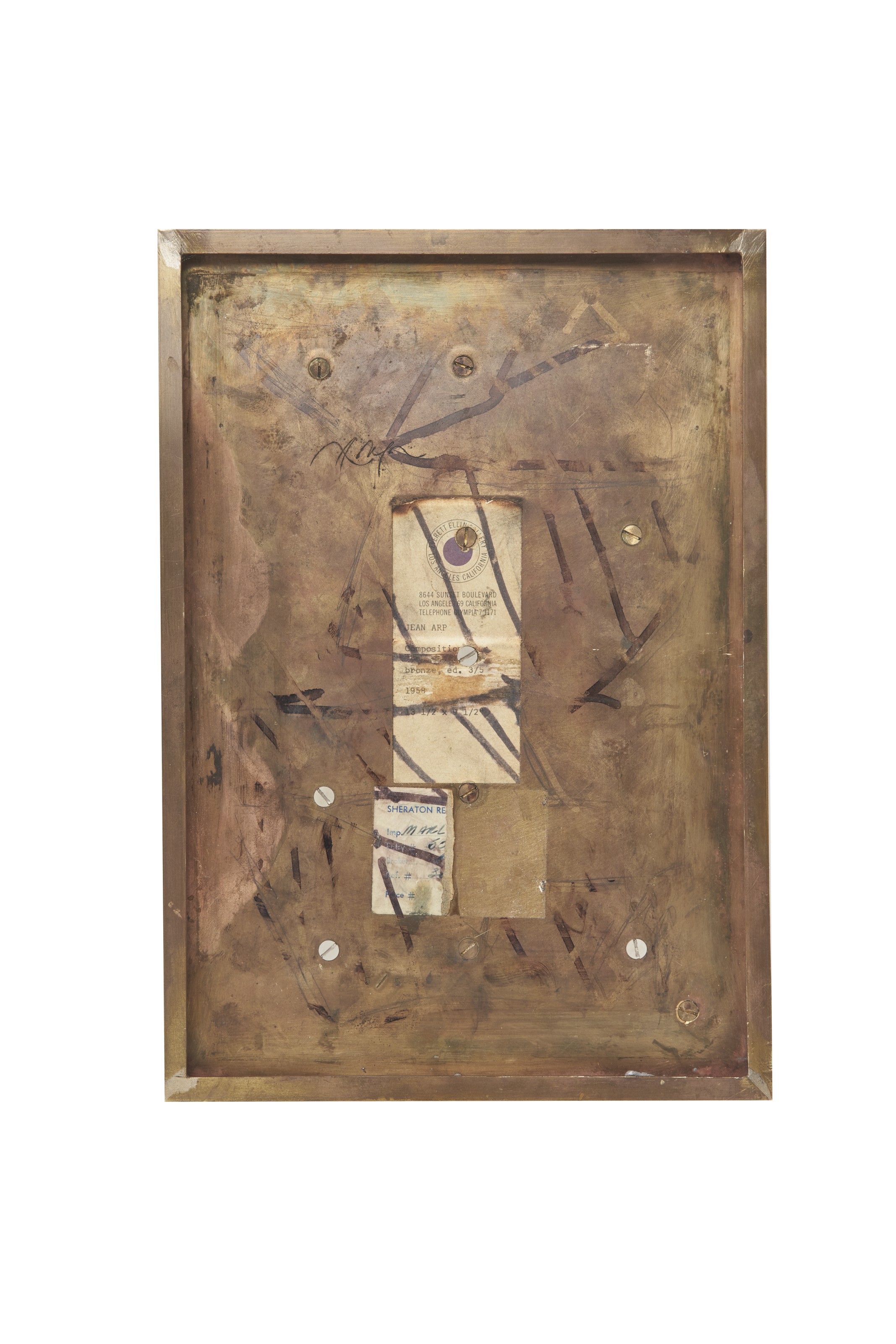 アート・デザイン・音楽 Hans Arp: die Reliefs, oeuvre-Katalog 268: JEAN (HANS) ARP, Heaume; Relief II (for XXe Siècle No. 1 and