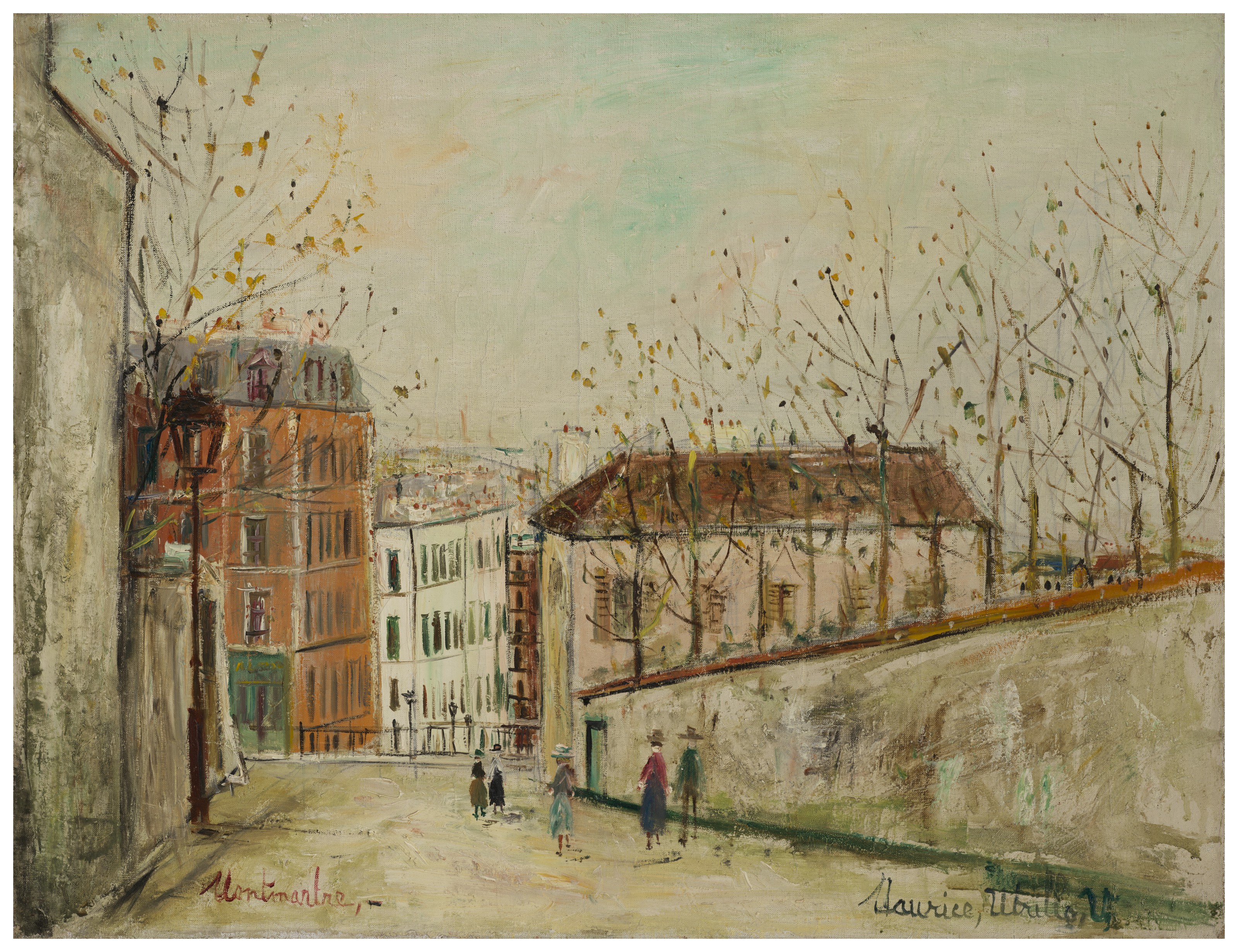 MAURICE UTRILLO (1883-1955), Rue du Mont-Cenis à Montmartre