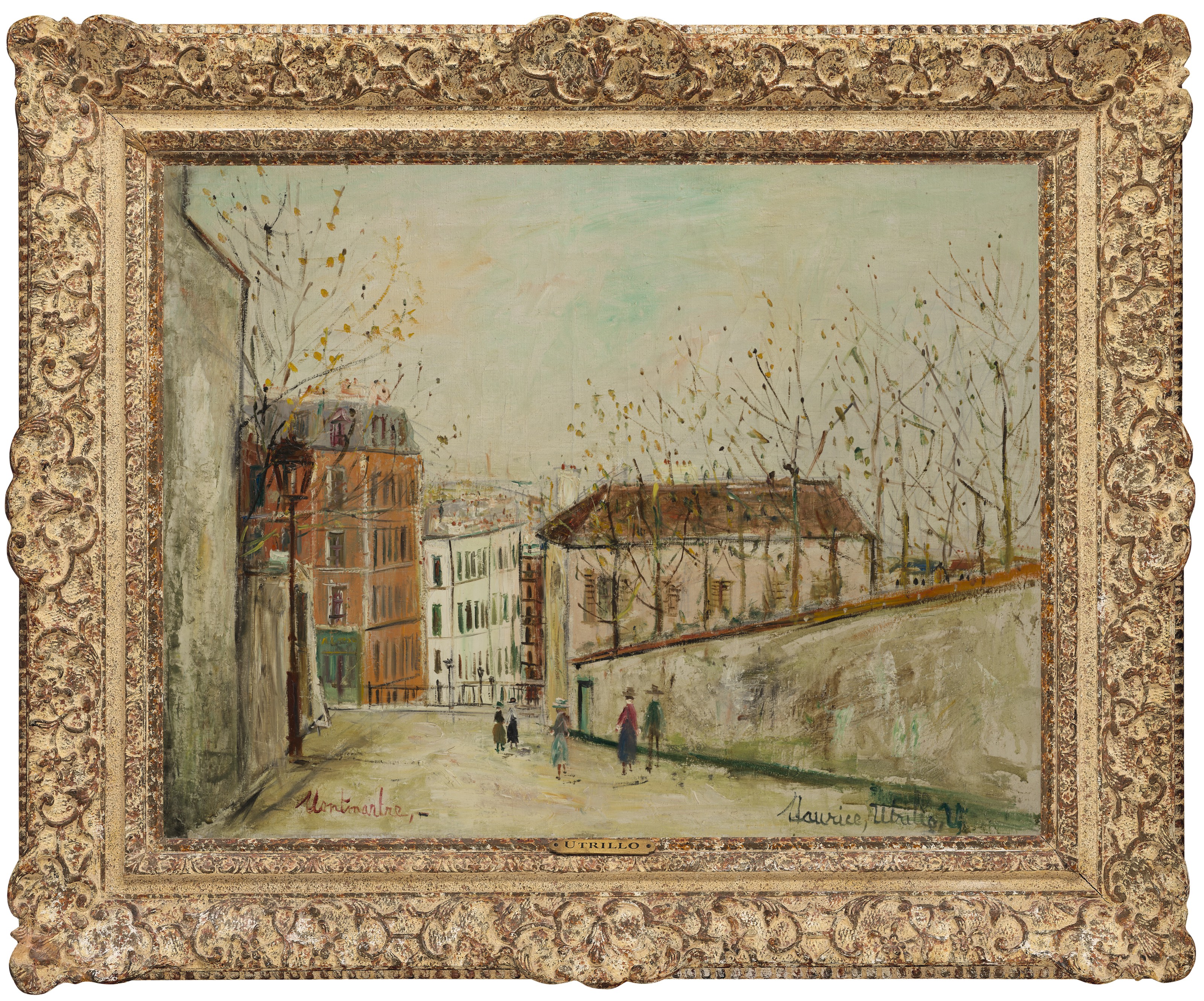 MAURICE UTRILLO (1883-1955), Rue du Mont-Cenis à Montmartre
