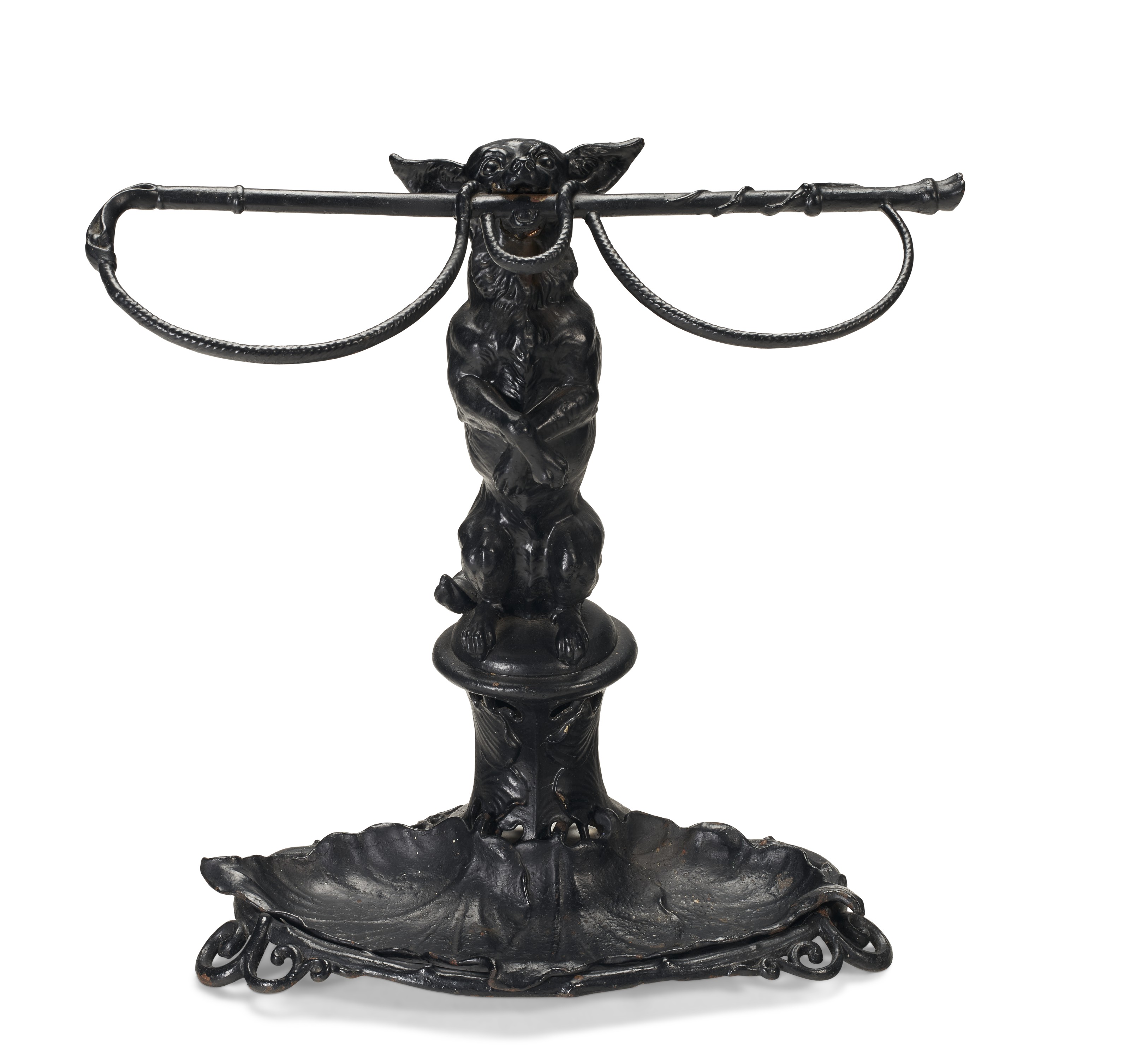 A VICTORIAN BLACKPAINTED CASTIRON UMBRELLA STAND, BY COALBROOKDALE, SECOND HALF 19TH CENTURY