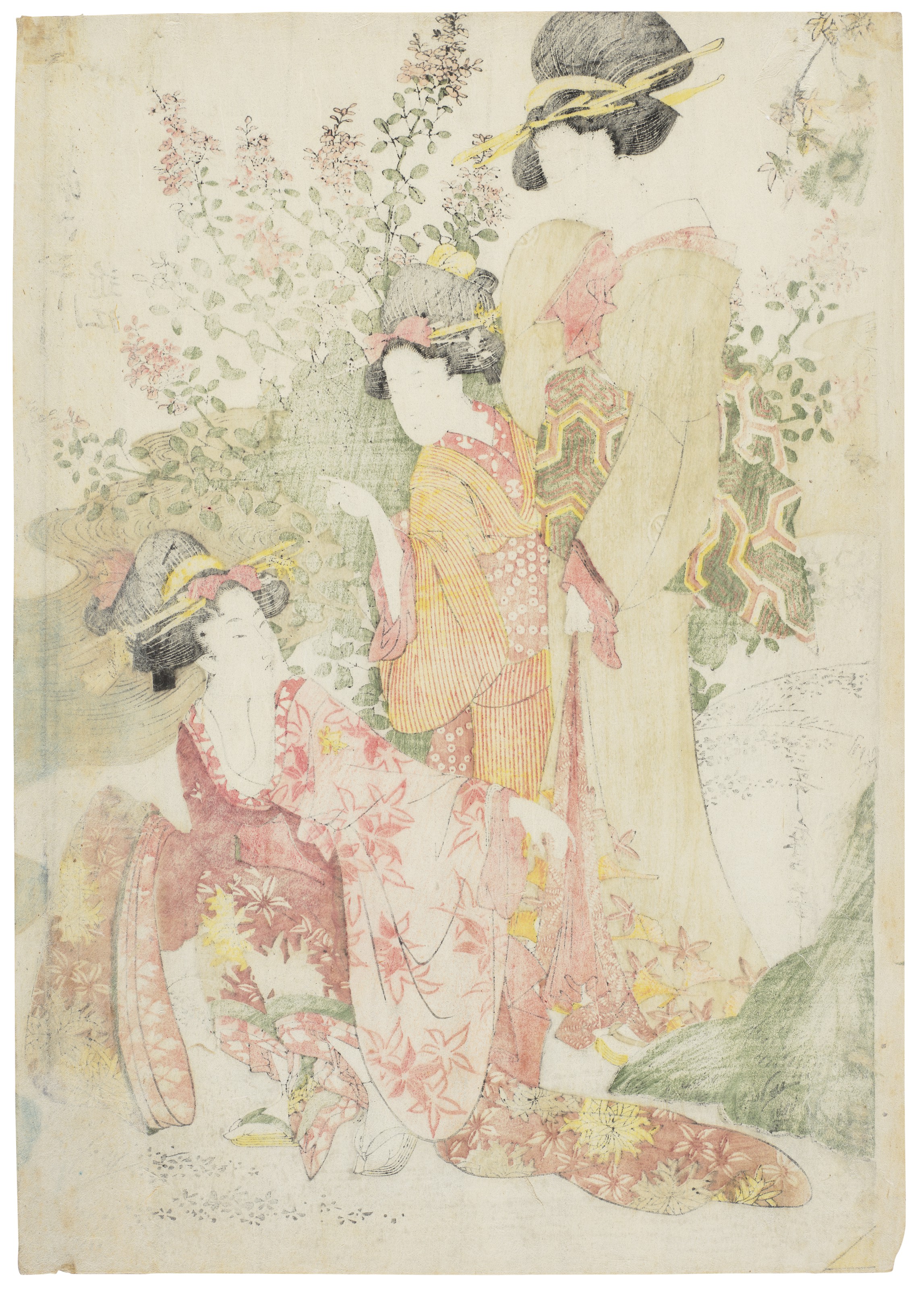 KITAGAWA UTAMARO (1754-1806), Furyu mu tamagawa (Fashionable six