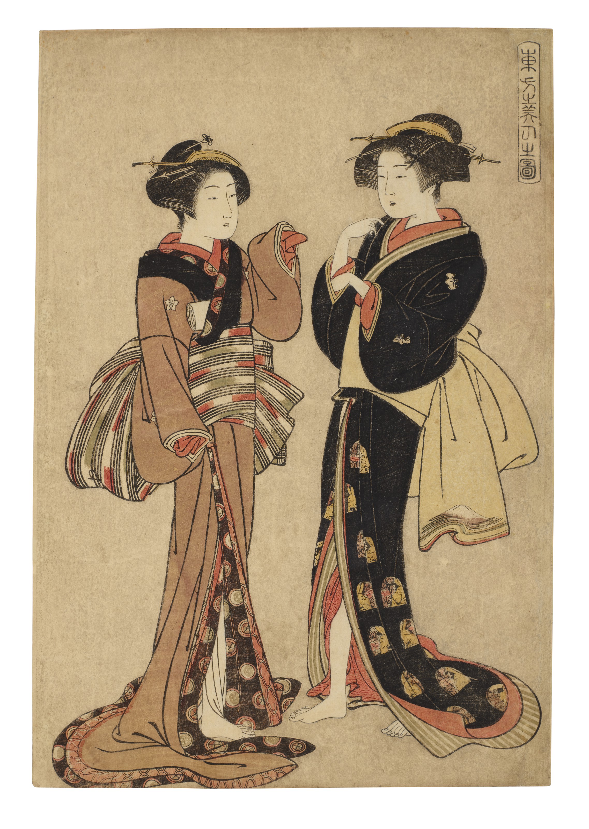 KITAGAWA UTAMARO (1754-1806), Furyu mu tamagawa (Fashionable six