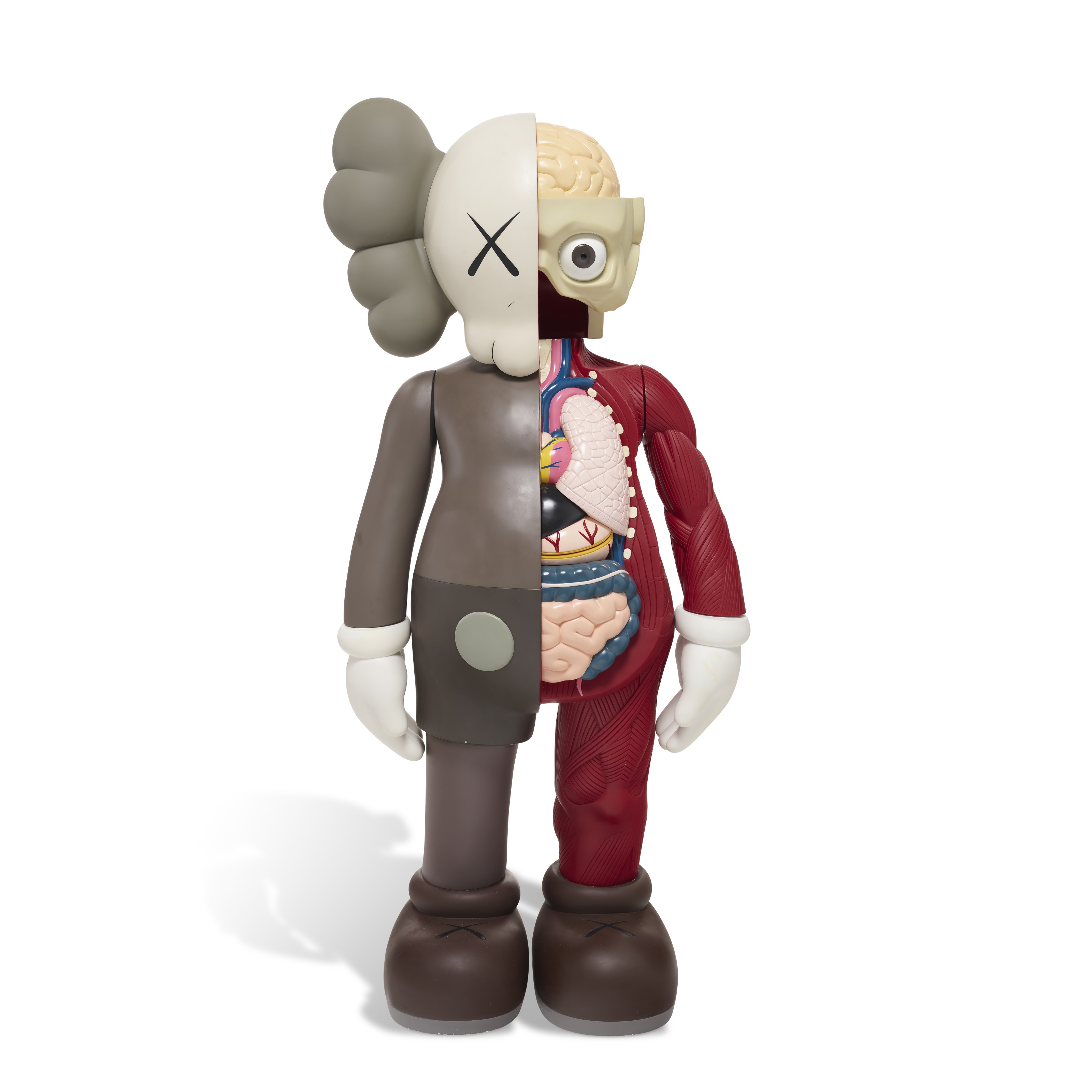 KAWS, FOUR FOOT DISSECTED COMPANION (BROWN), 2009, sold for $106,250 on 22 July 2021 at Christie's Online