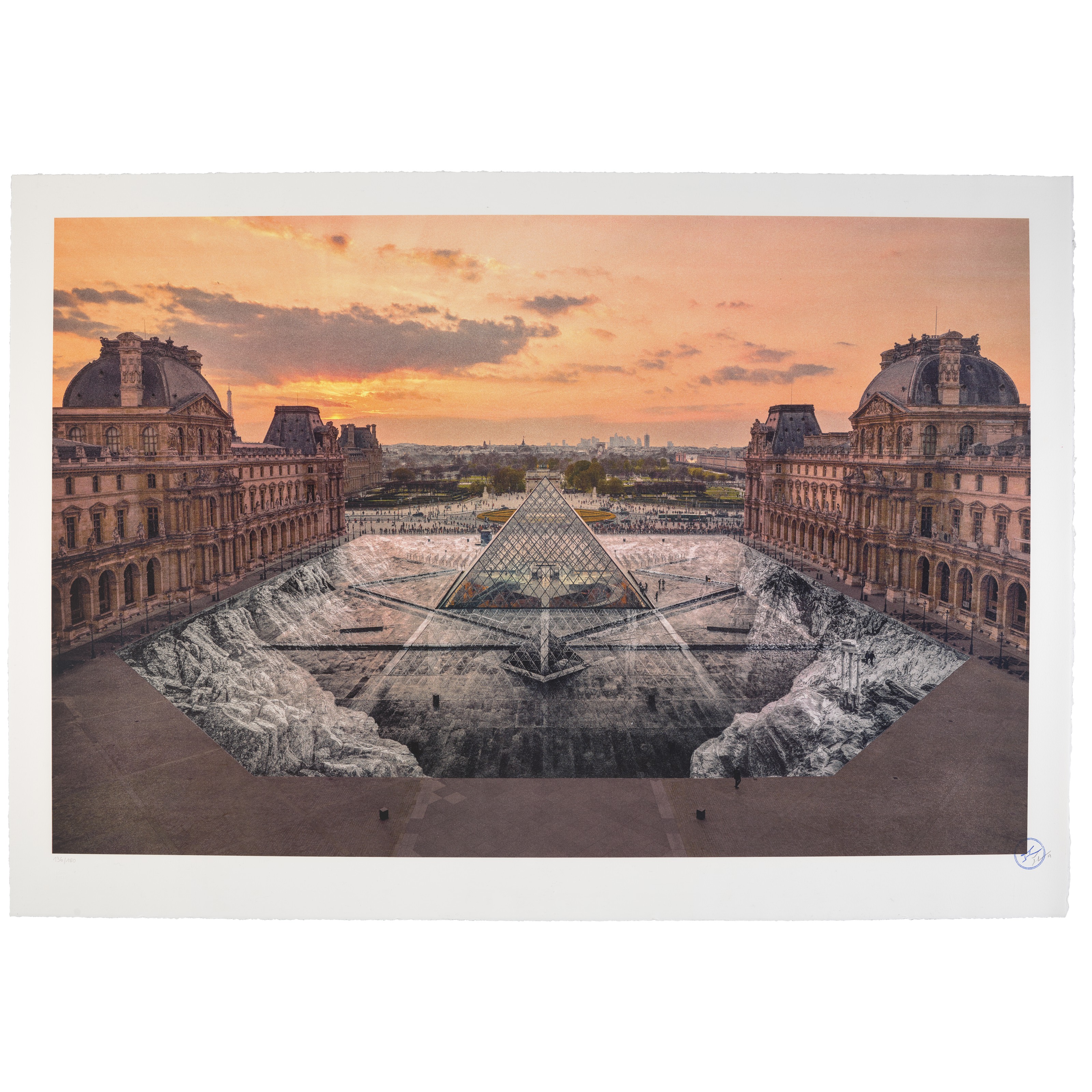 ブランド通販 2019, Mars 30 Louvre, au JR 1983), (B. JR 6h50 Pyramide © 絵画
