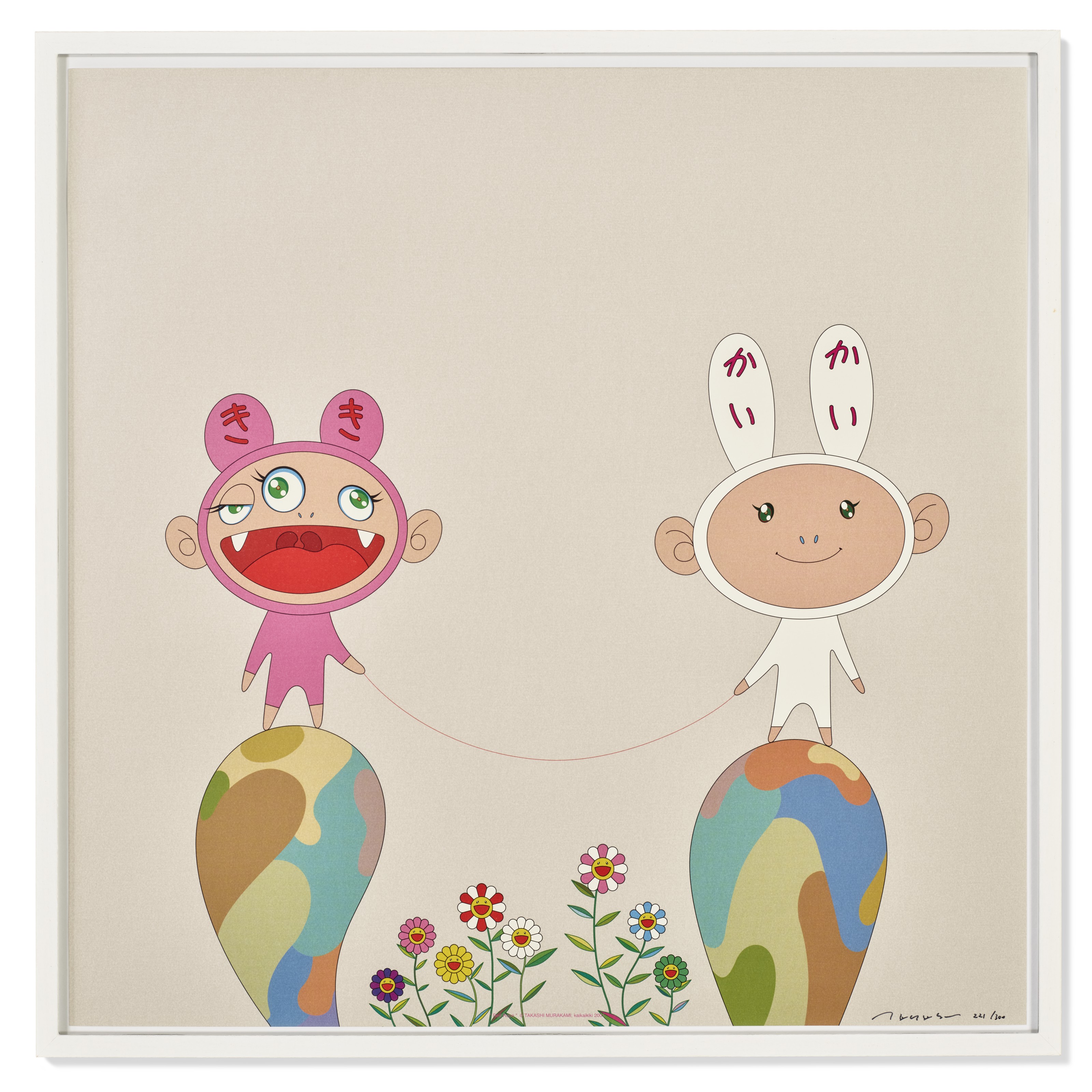 TAKASHI MURAKAMI (B. 1962), Kaikai with Moss; Kiki with Moss and