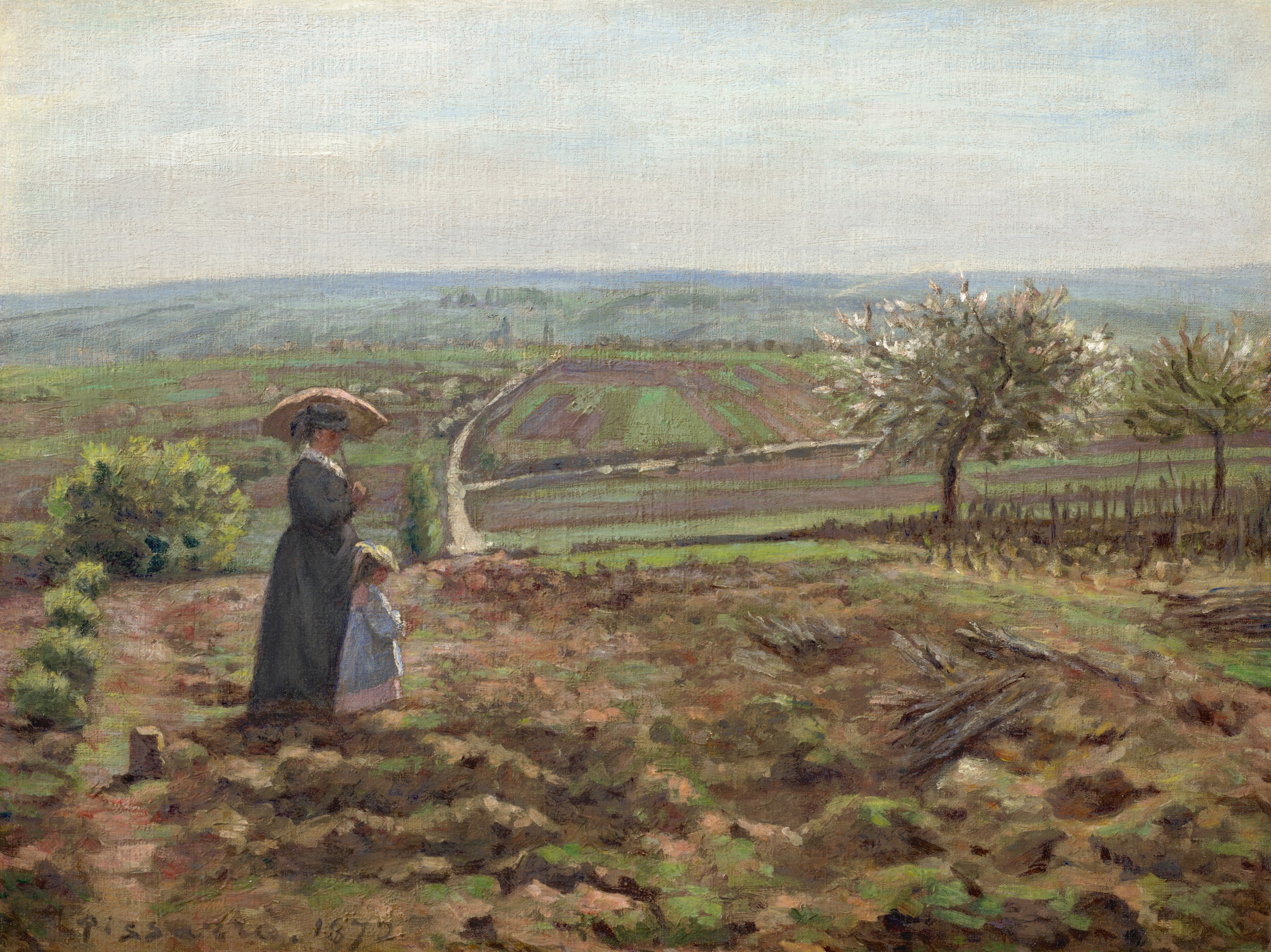 La route de Rouen, les hauteurs de l'Hautil, Pontoise