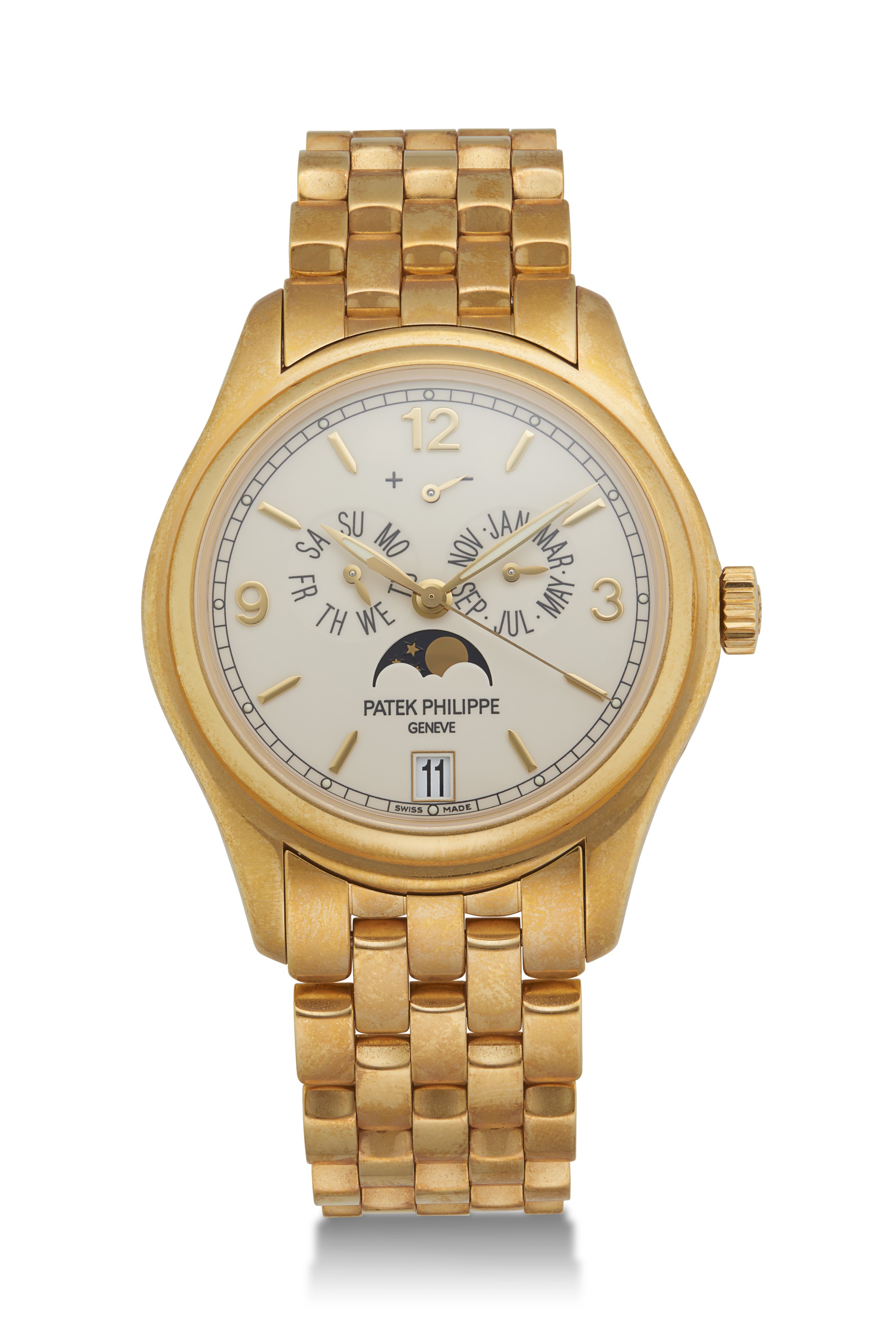 Patek Philippe Tiffany Annual Calendar Yellow Gold Mens Watch 5150 5150J  Box Papers