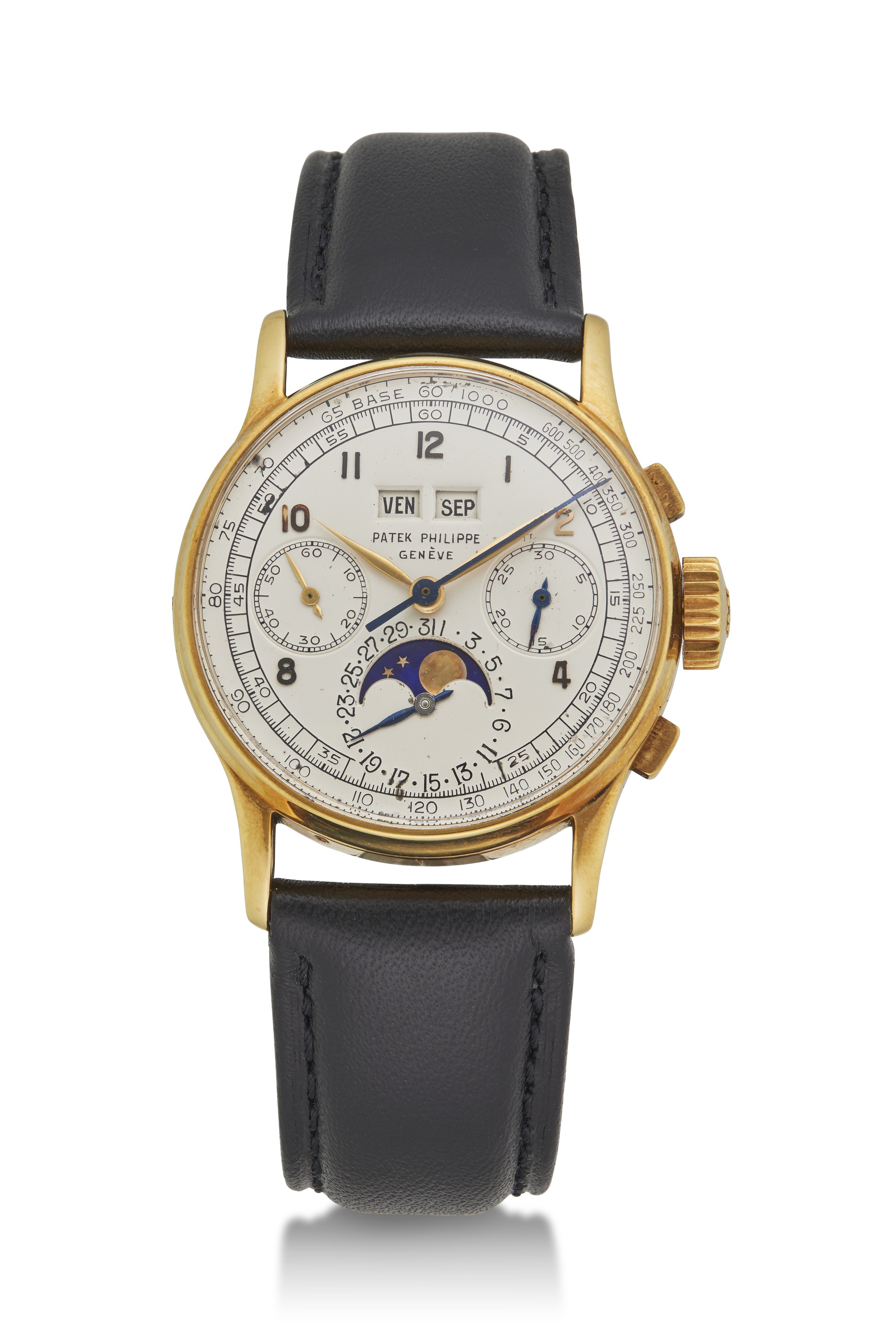 PATEK PHILIPPE GOLD PERPETUAL CALENDAR CHRONOGRAPH REF. 1518
