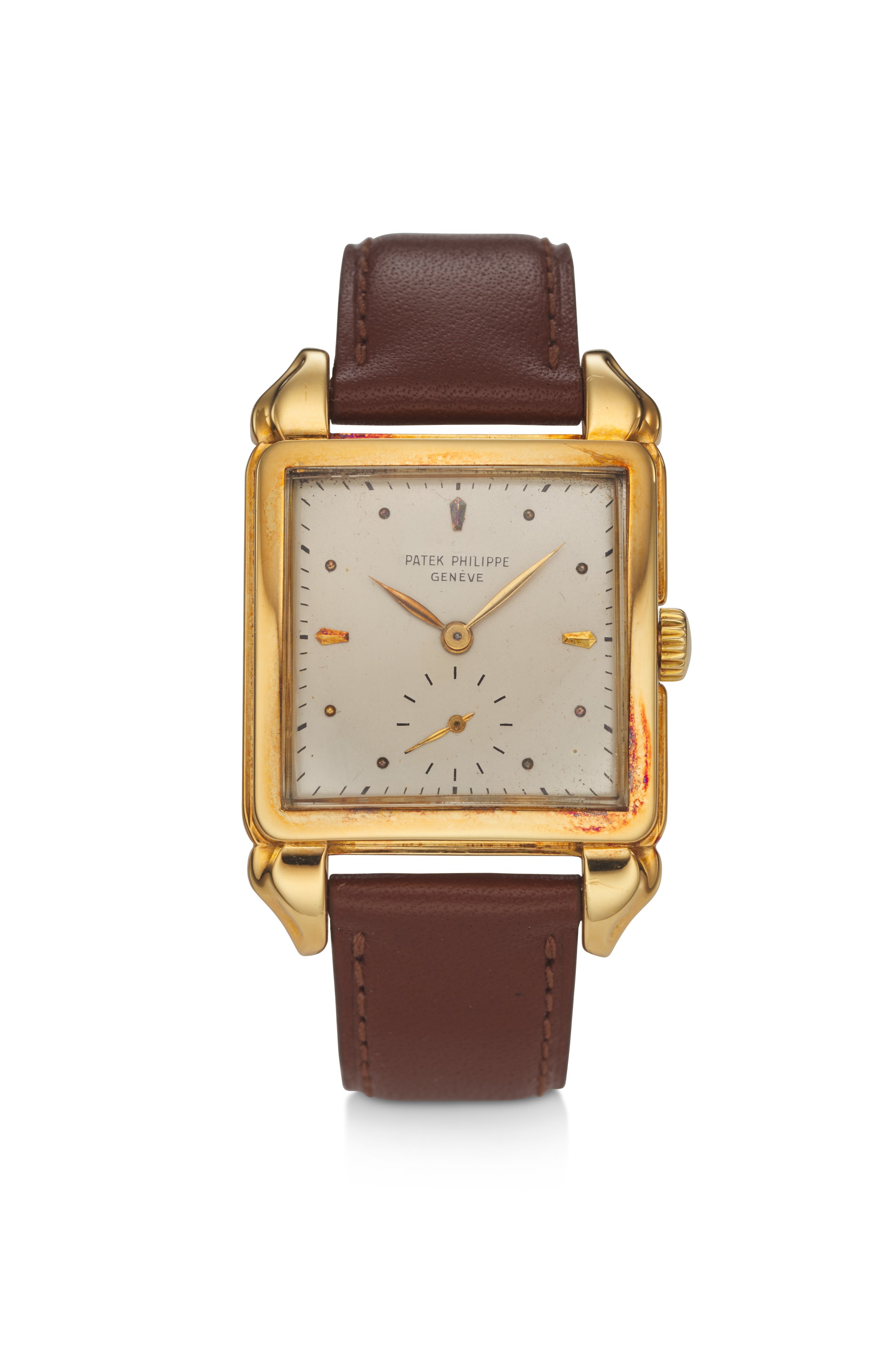 PATEK PHILIPPE, 18K YELLOW GOLD, “FLAME LUGS”, REF. 2424, | Christie's