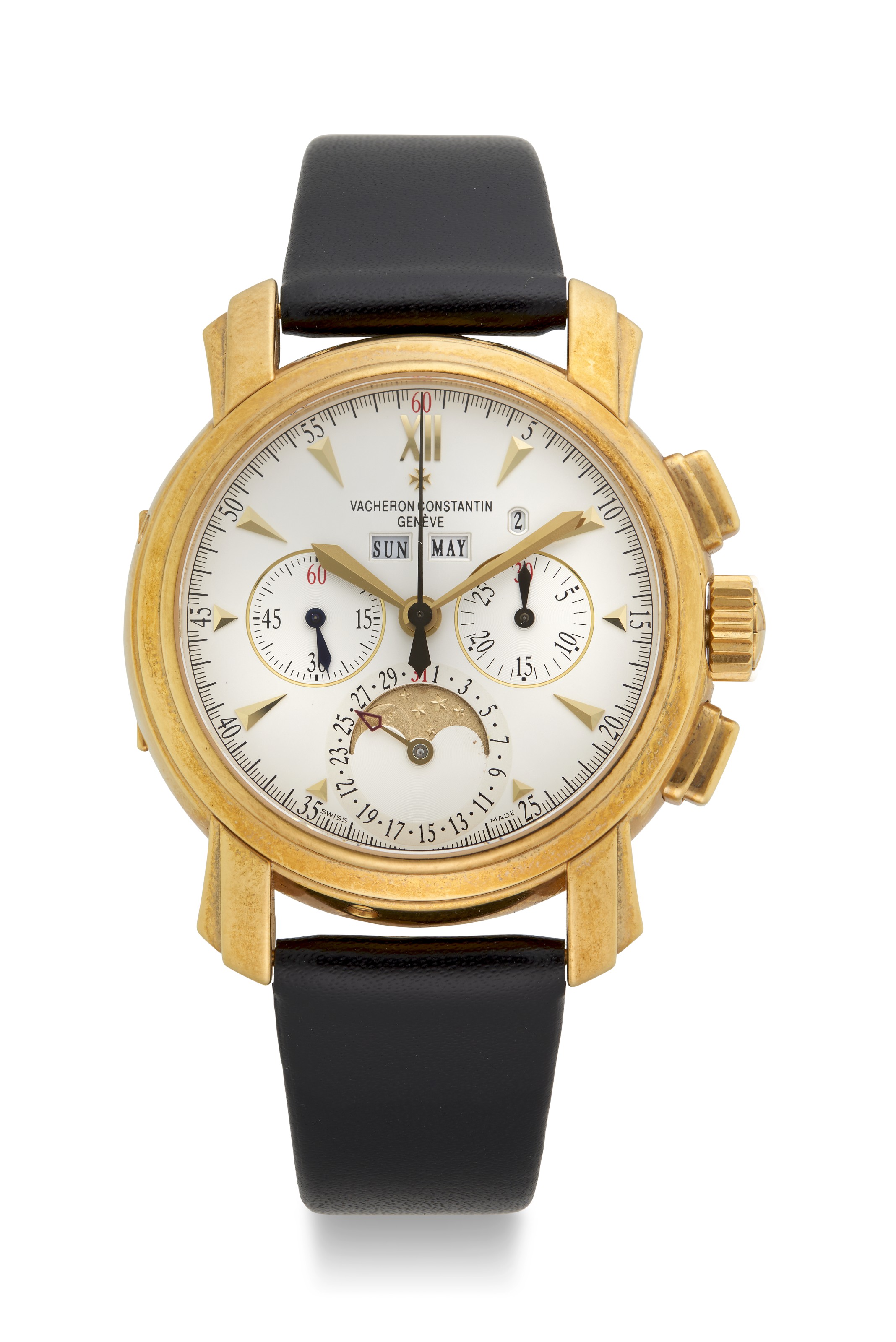 VACHERON CONSTANTIN, YELLOW GOLD MALTE PERPETUAL CALENDAR CHRONOGRAPH