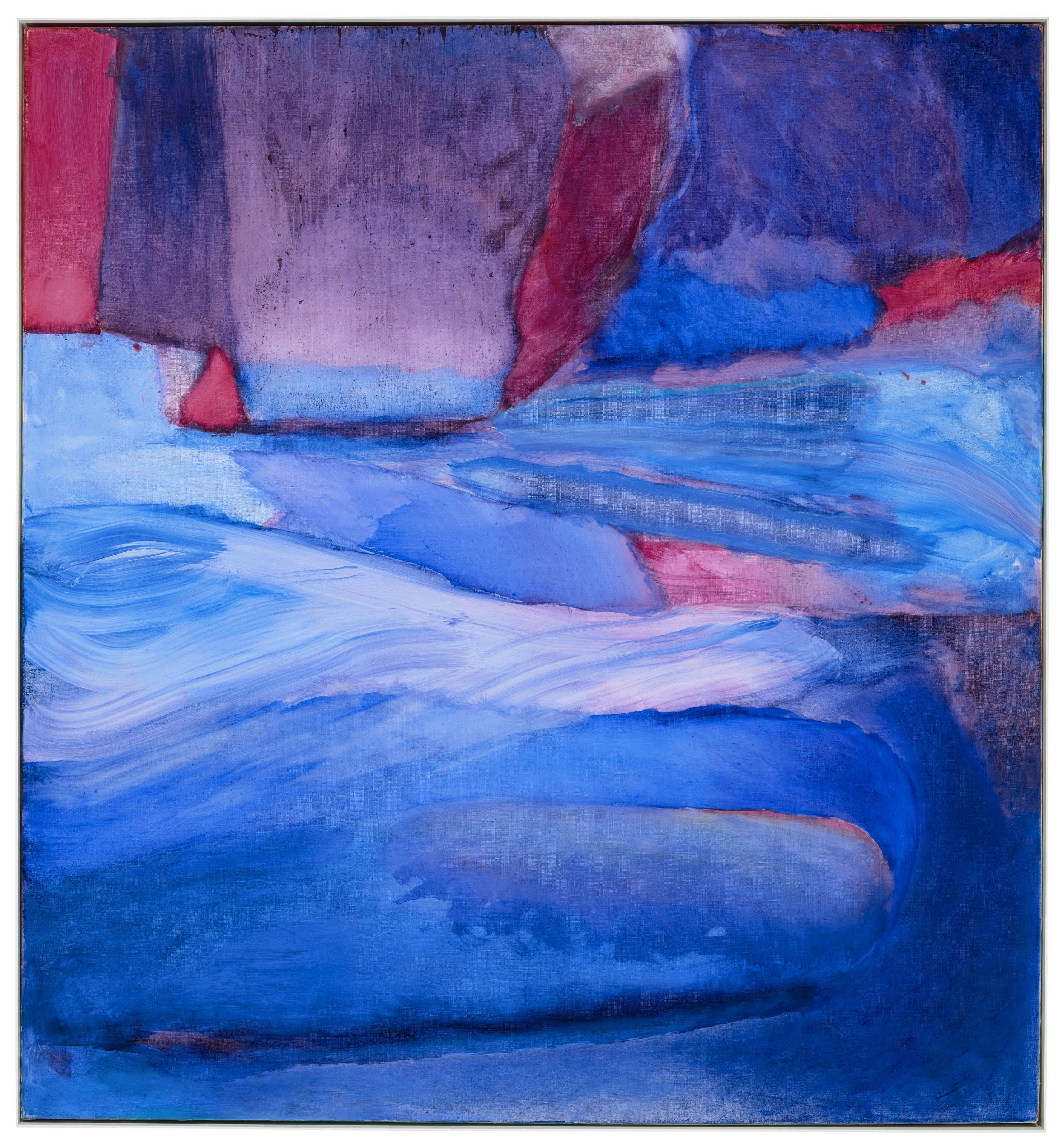Emily Mason (1932-2019), Aquifer, 2010. Oil on canvas. 56 x 52 in (142.2 x 132.1 cm). Estimate: $10,000-15,000. Offered in Fields of Vision: The Private Collection of Artists Wolf Kahn and Emily Mason on 18 May at Christie&rsquo;s in New York