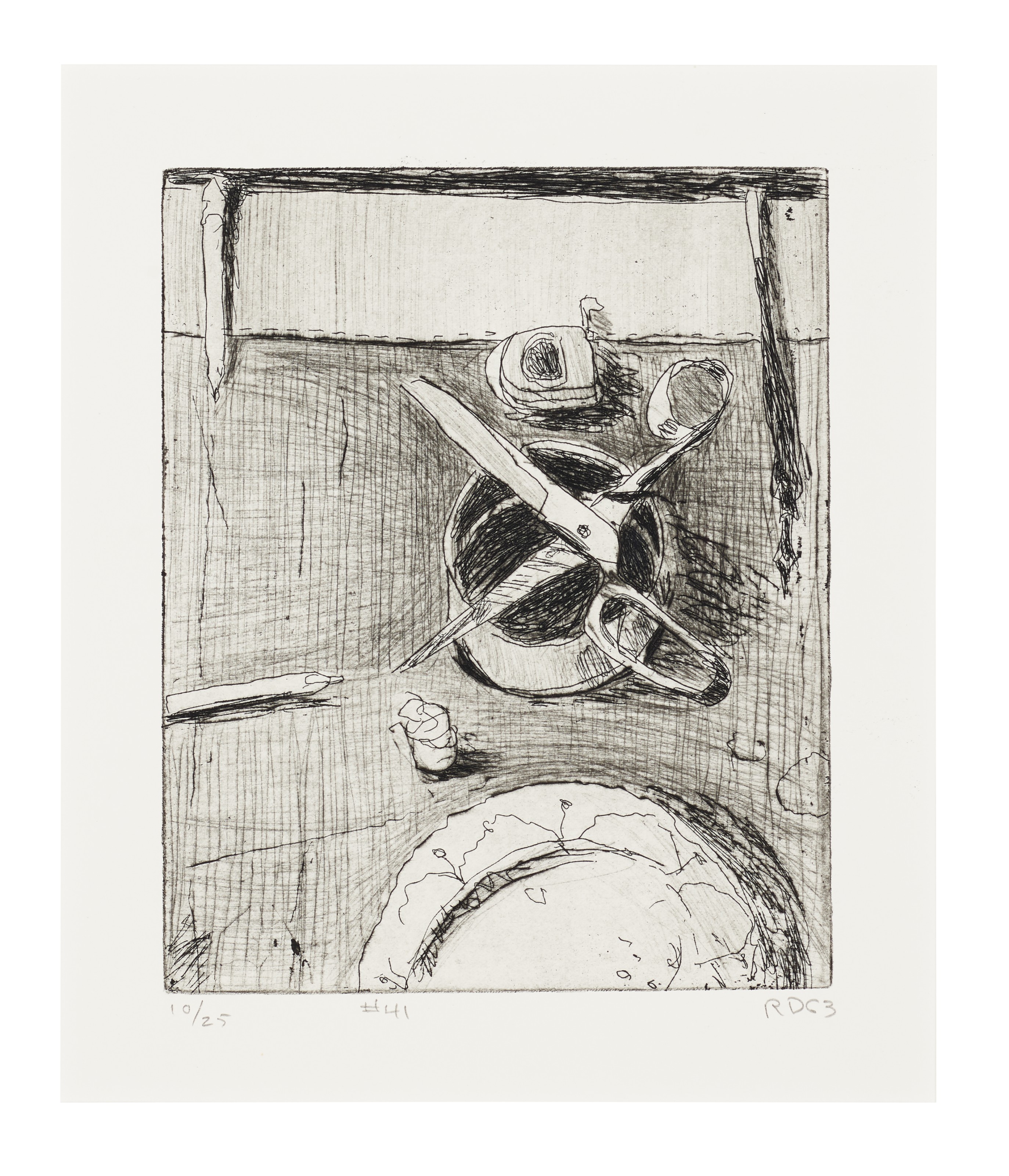 Richard Diebenkorn (19221993), 41 (still life with plate and open
