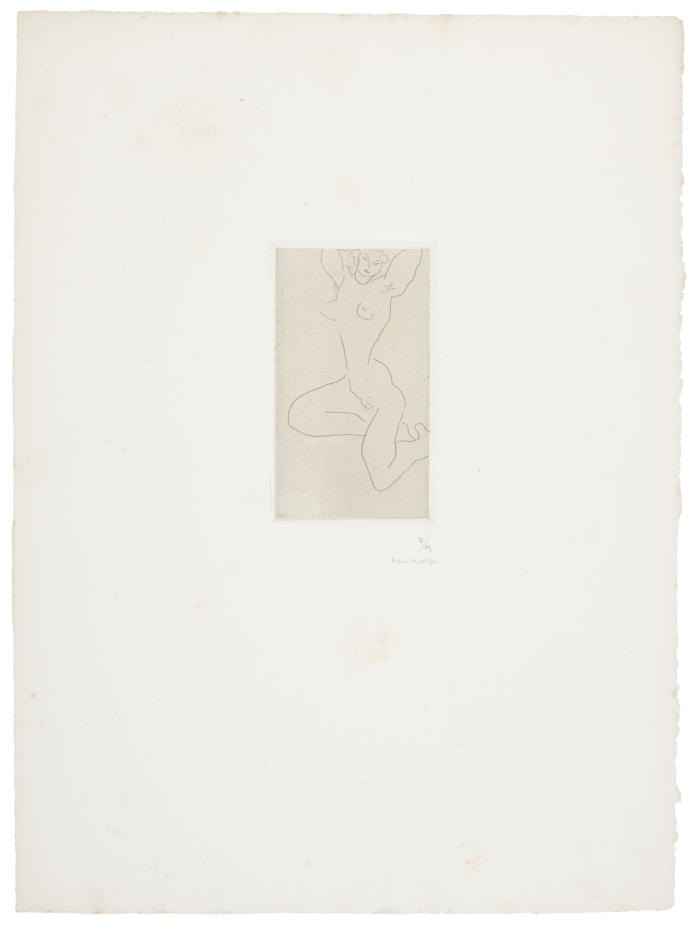 HENRI MATISSE (18691954)HENRI MATISSE (18691954)Nu assis sur la jambe