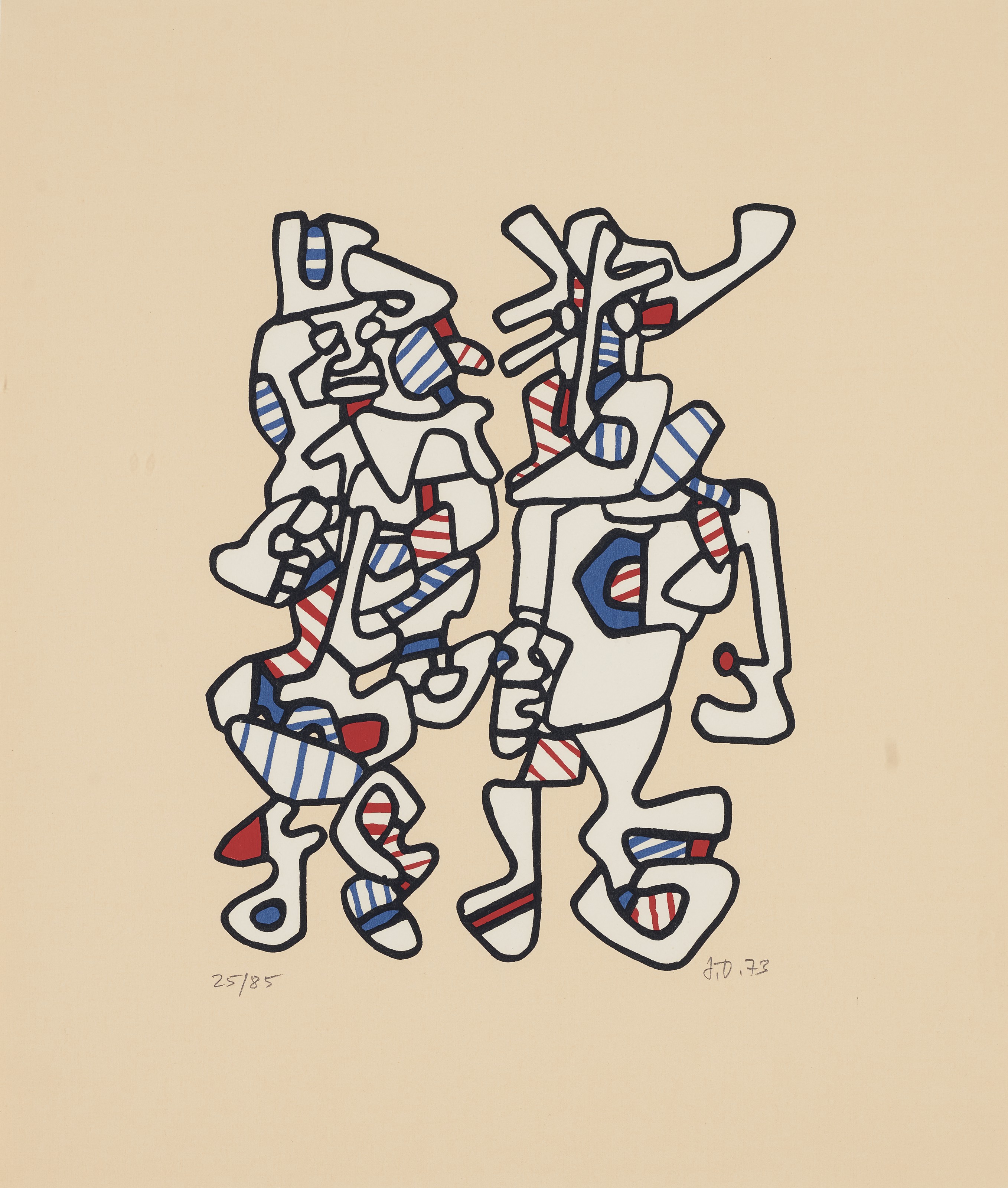 Jean Dubuffet Parade nuptiale シルクスクリーン JEAN DUBUFFET (1901-1985), Parade nuptiale, from Cahier de l'Herne