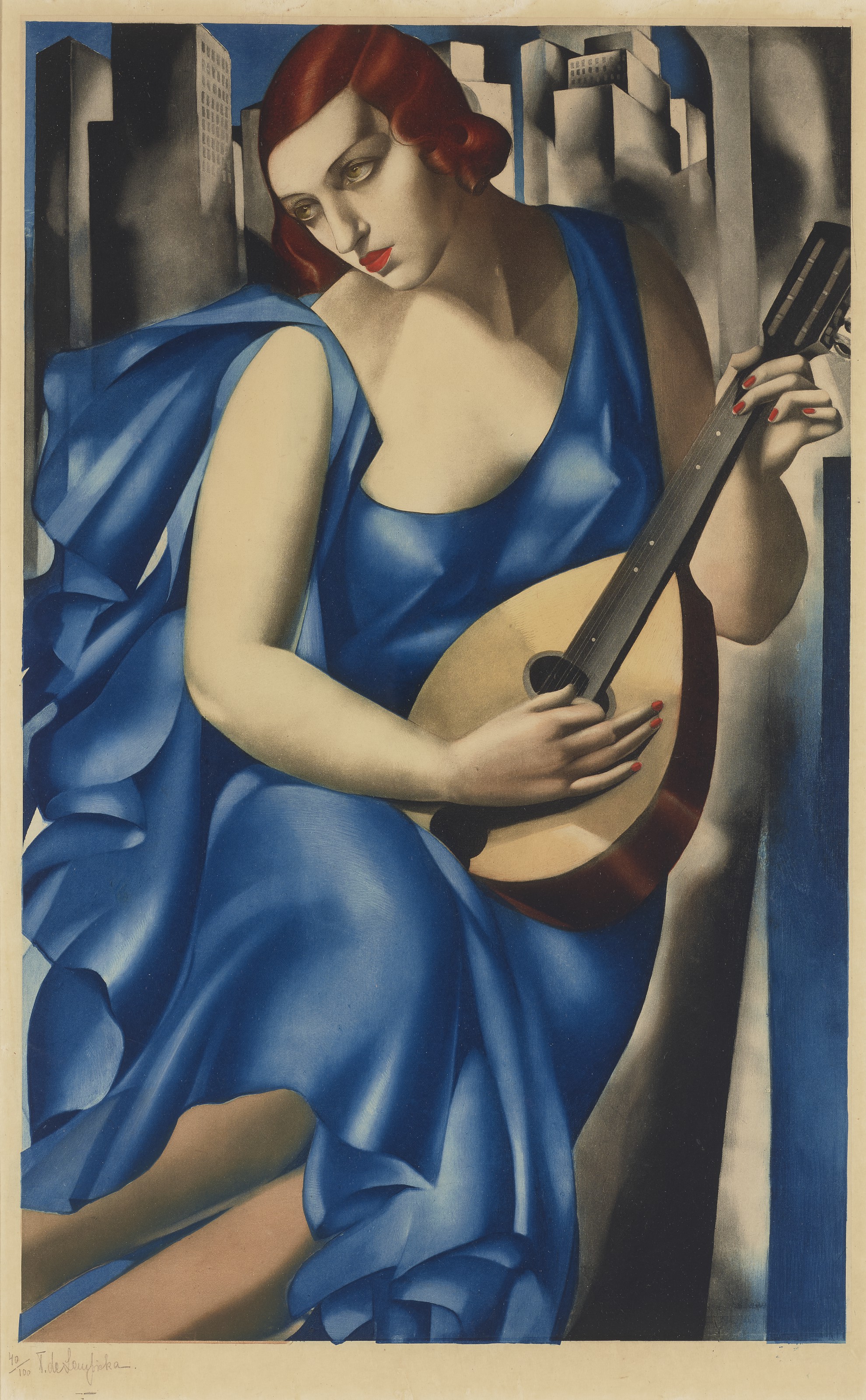 TAMARA DE LEMPICKA (1898-1980), Femme à la mandoline | Christie's