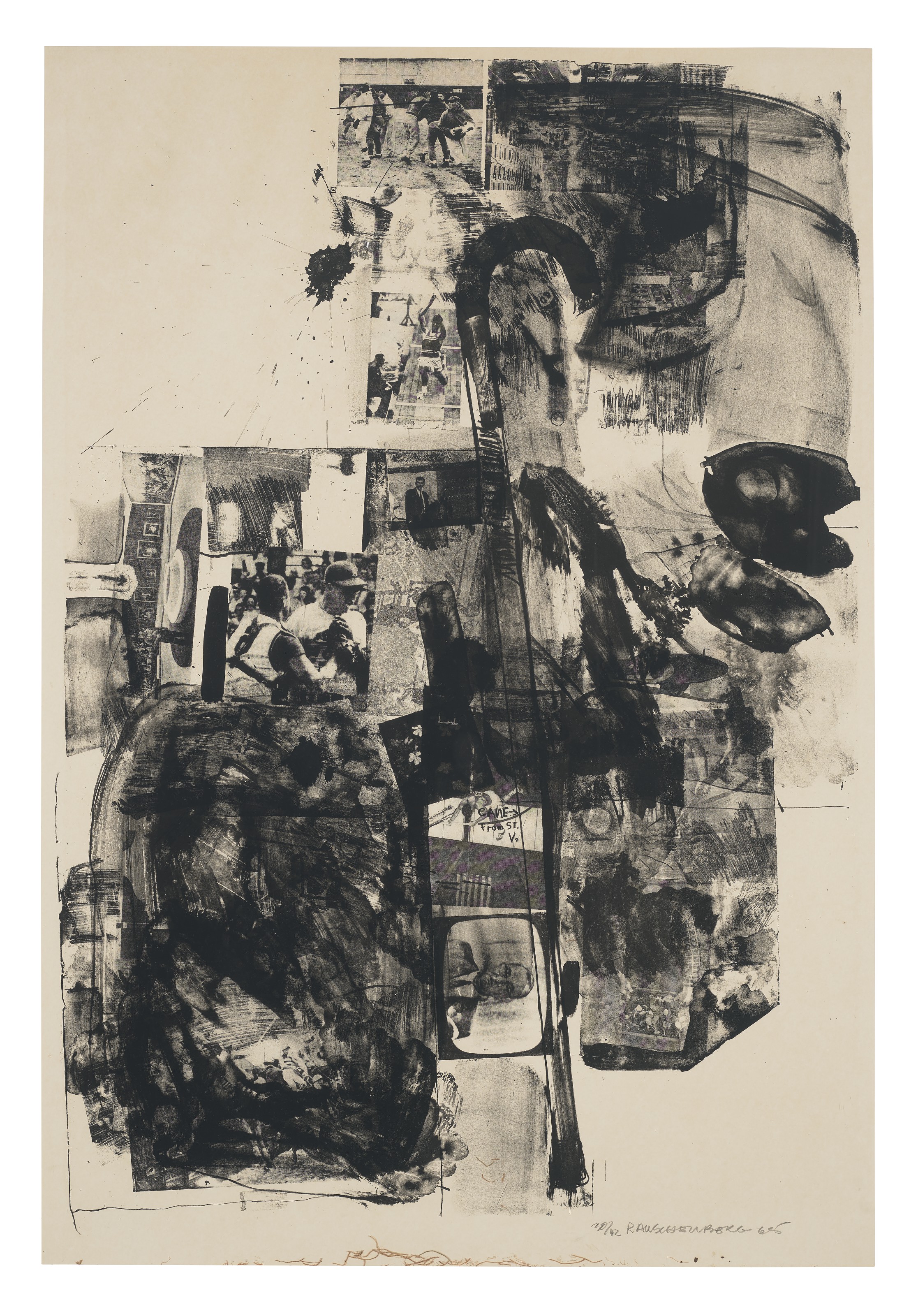 【中古】Robert Motherwell ROBERT MOTHERWELL (1915-1991), Red Open with White Line