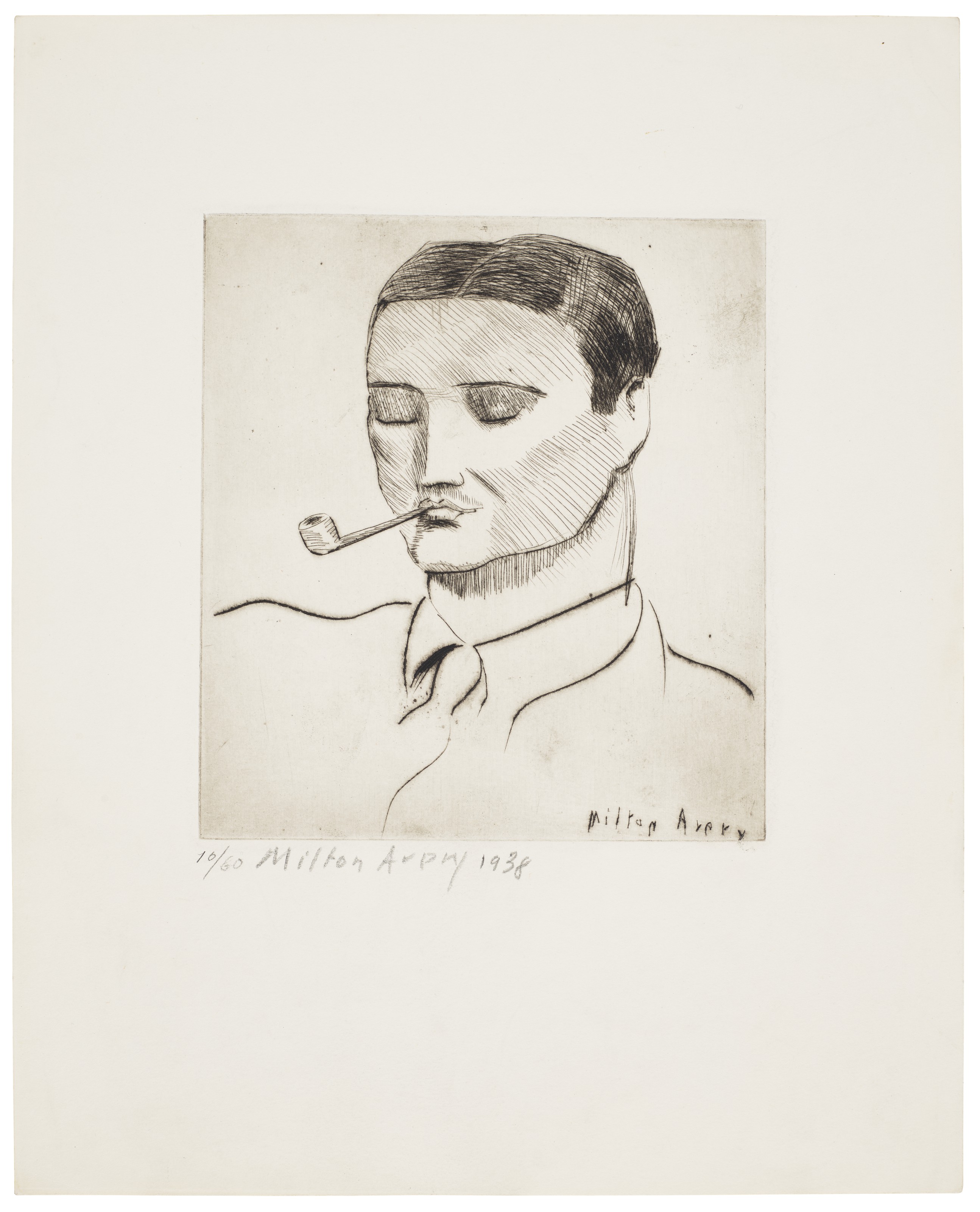 MILTON AVERY (1885-1965), Man with Pipe | Christie's