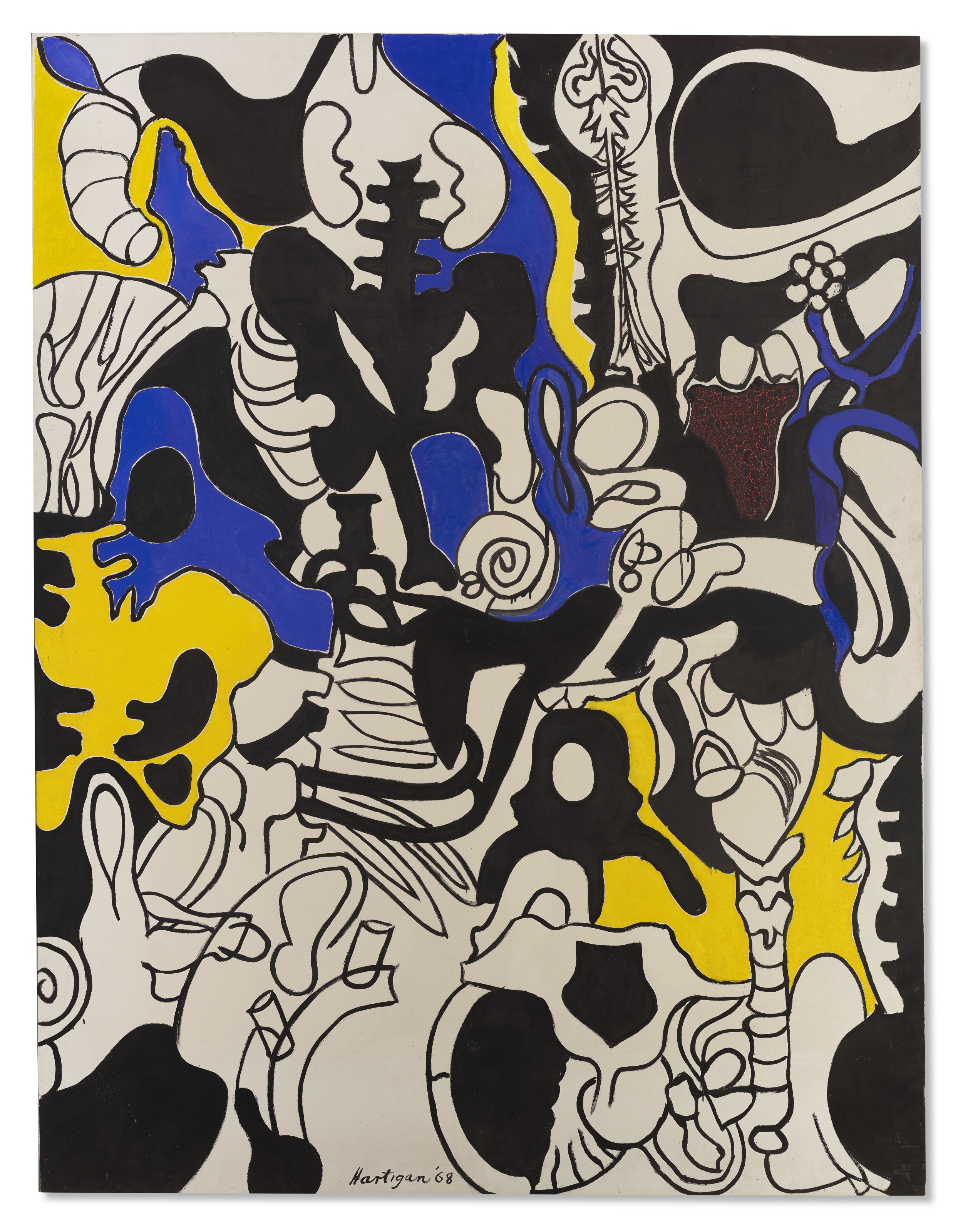 Grace Hartigan (1922-2008), Professor Max Heim of Hanover, 1968. Oil on canvas. 102 x 78 in (259.1 x 198.1 cm). Price on request. Offered in Grace Hartigan: No Rules on 17 July-8&nbsp;August 2021 at Christie&rsquo;s Southampton