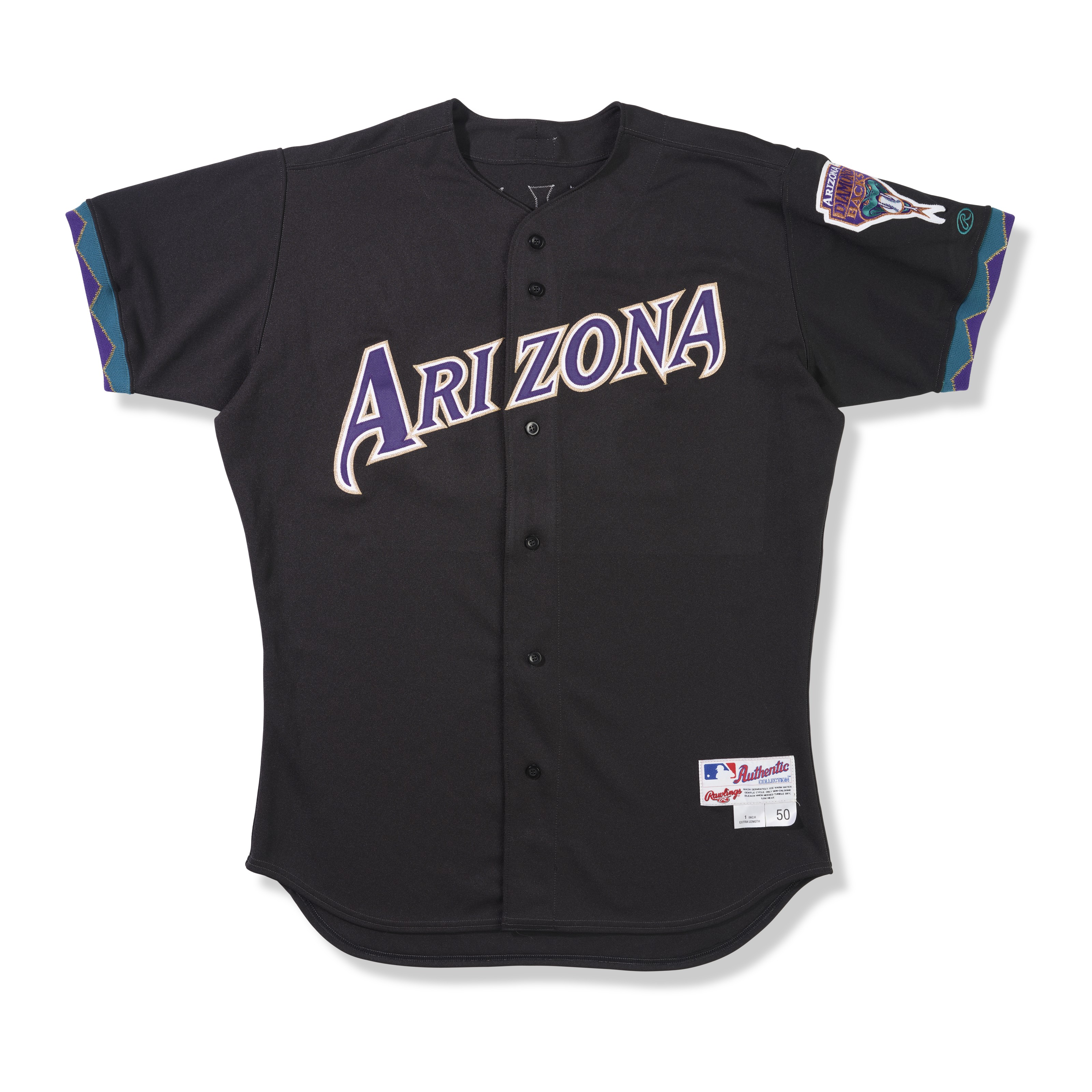 2003 Curt Schilling Arizona Diamondbacks Professional Model Road Jersey Baltimore Orioles Charity Team Letter
