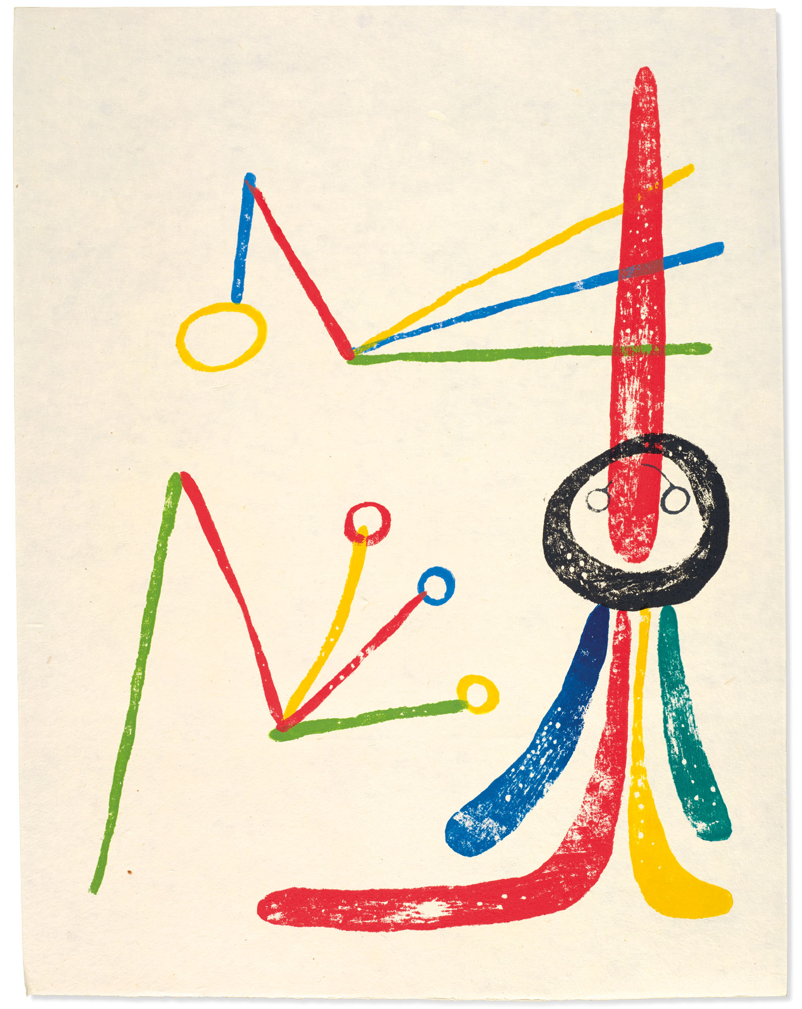 Joan Mir&oacute; and Paul Eluard,&nbsp;A toute &eacute;preuve. Geneva, G&eacute;rald Cramer, 1958. Estimate: &euro;50,000-70,000. Offered in Paul Destribats: une biblioth&egrave;que des Avant-gardes, partie III, 2-4 February 2021 at Christie&rsquo;s in Paris