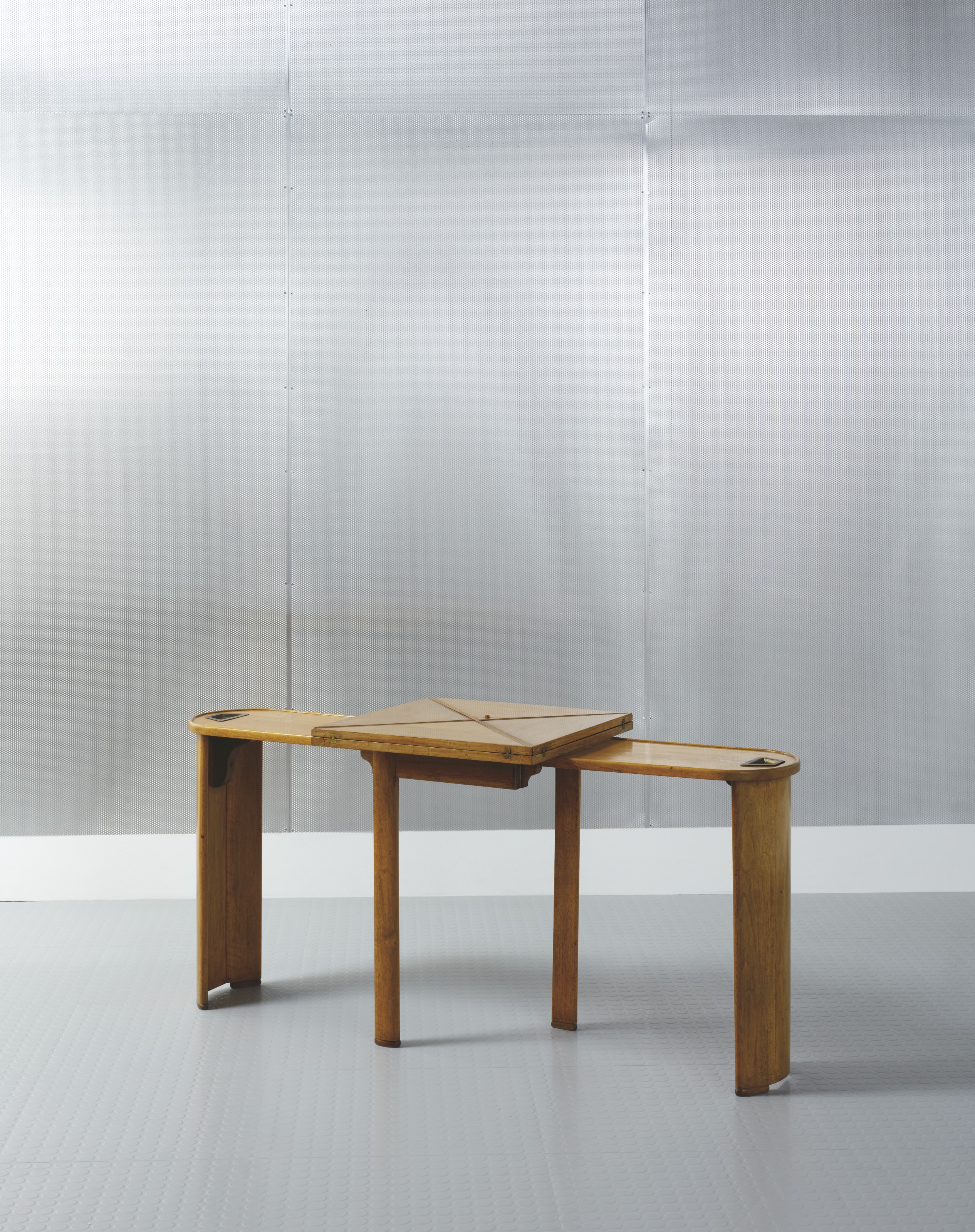 Pierre Chareau, Mouchoir games table, MB241A, circa 1926, sold for €162,500 on 7 October 2021 at Christie's in Paris