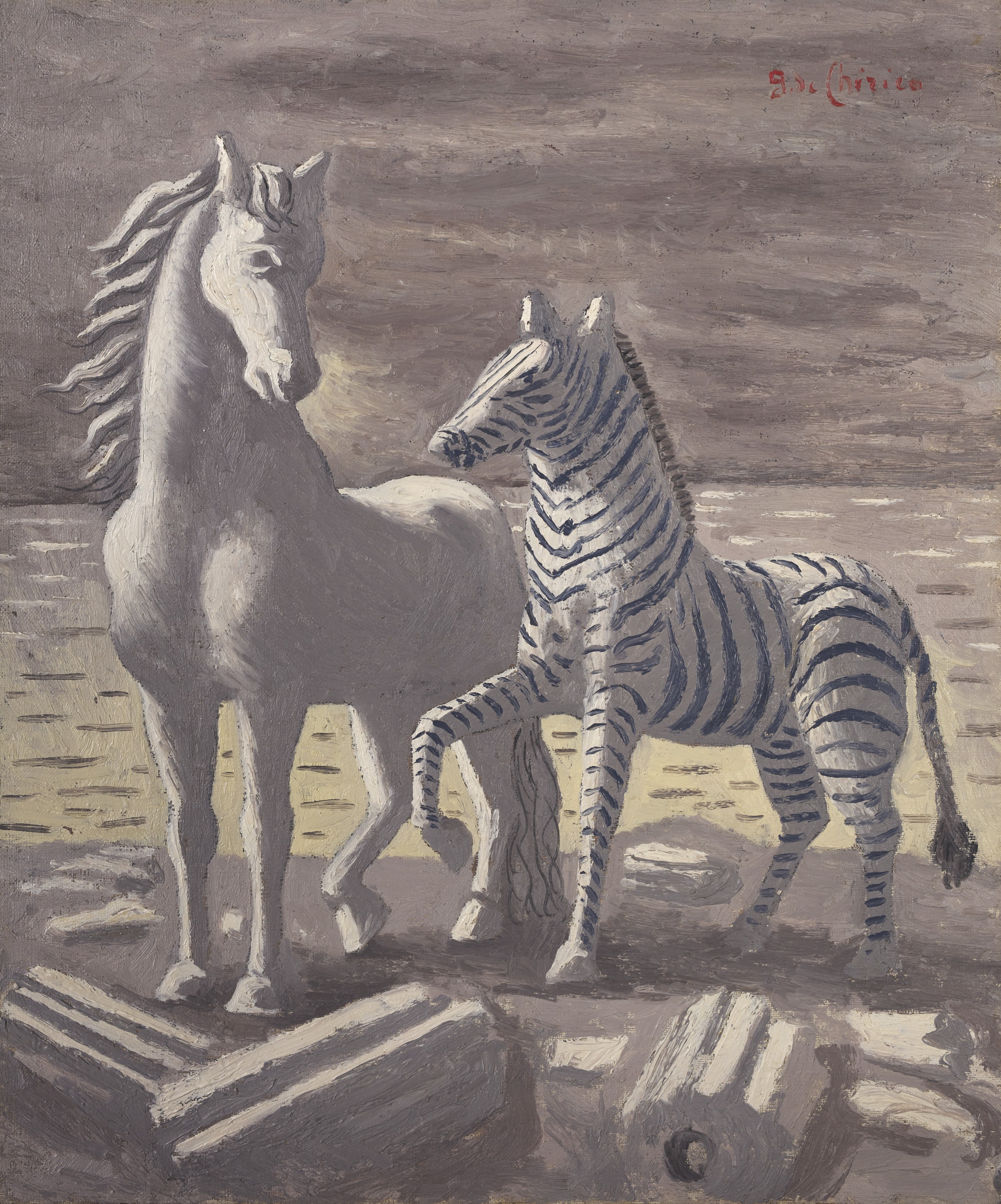 Cheval et zèbre, 1927